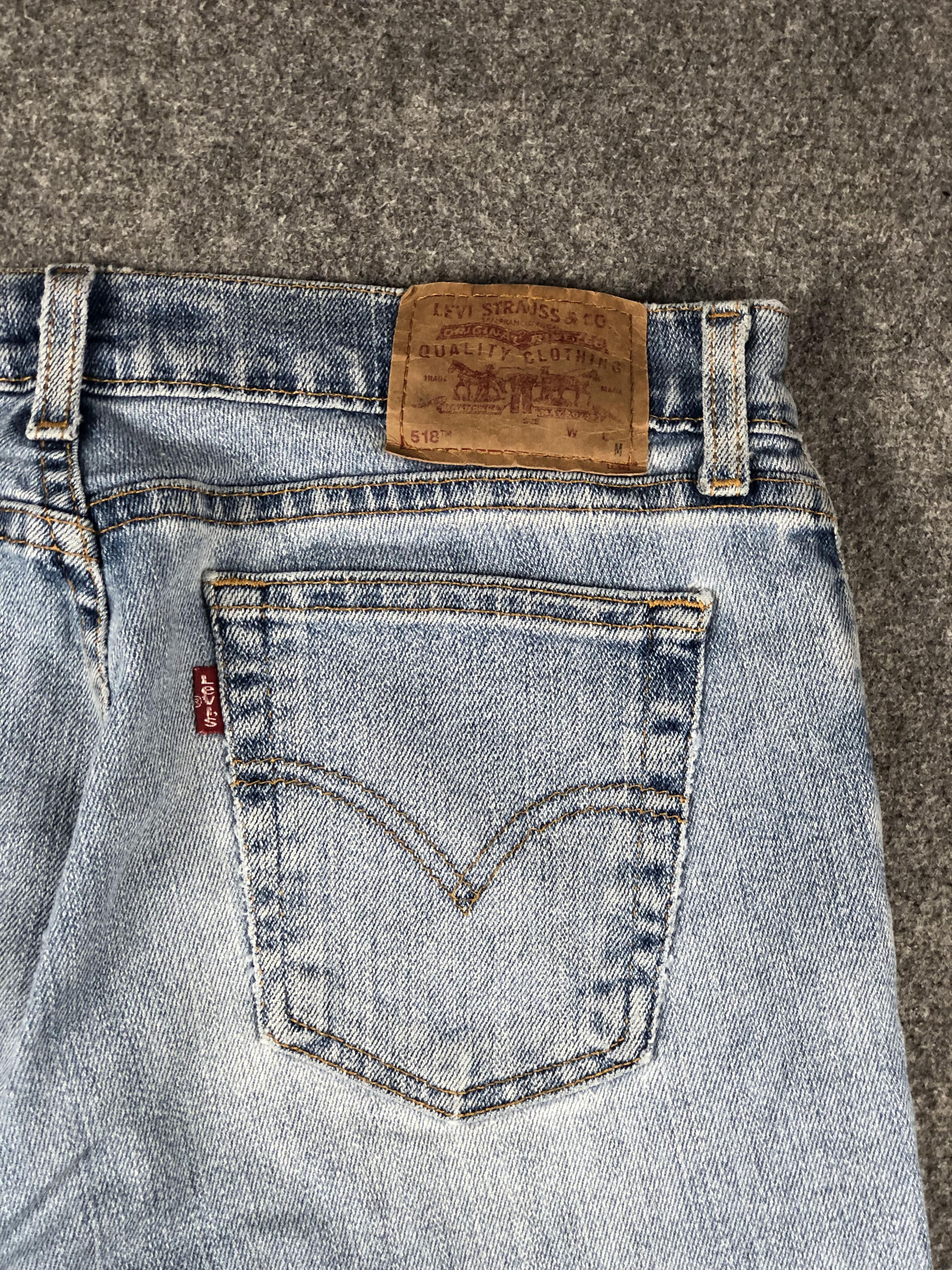 Levi's Vintage Levis 518 Flared Bootcut Distressed Jeans DJ0023 Size US 31 - 14 Thumbnail