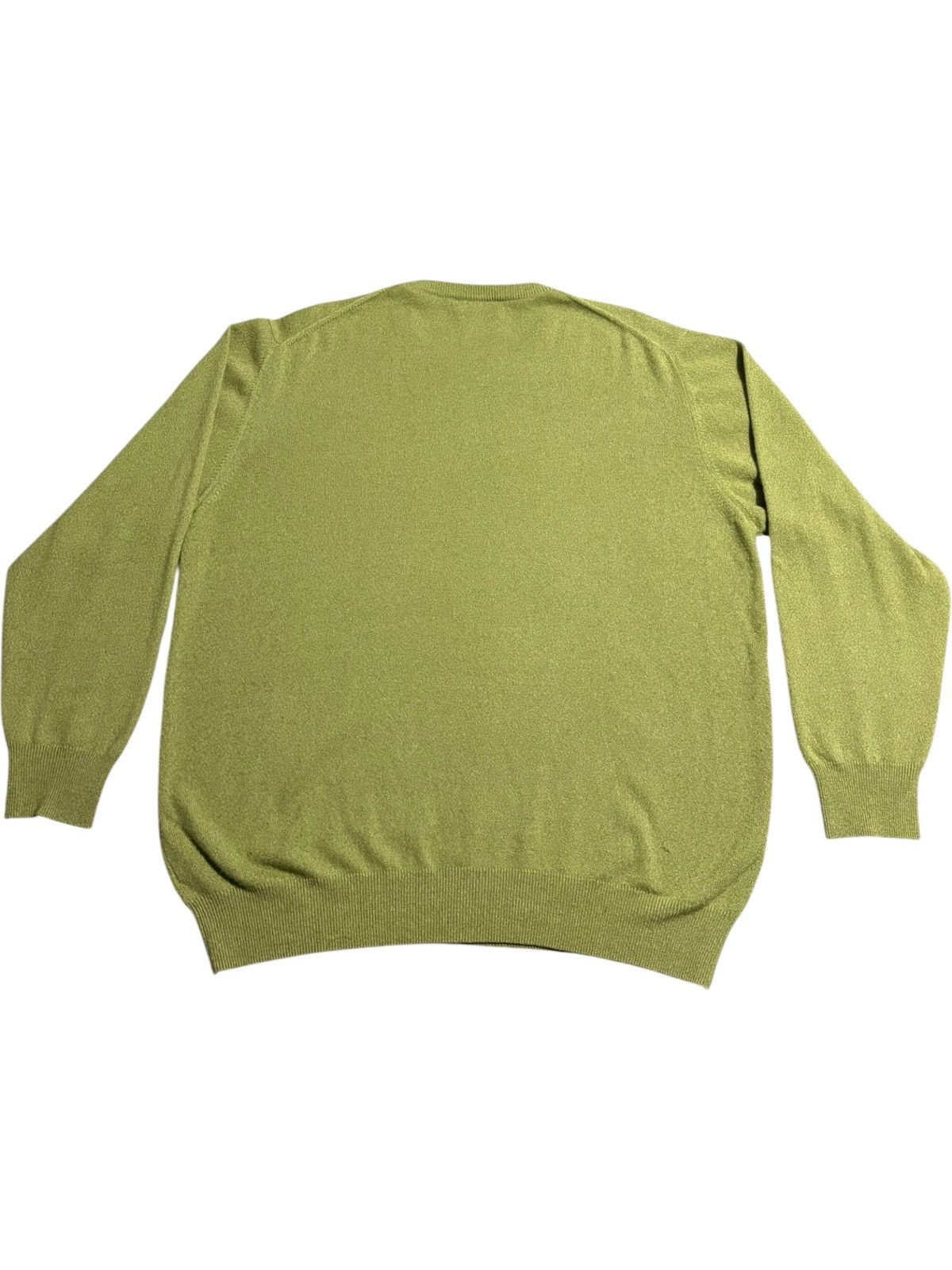 Loro Piana 58 Loro Piana Cashmere Sweater Crewneck Knit yellow green Size US XXL / EU 58 / 5 - 2 Thumbnail