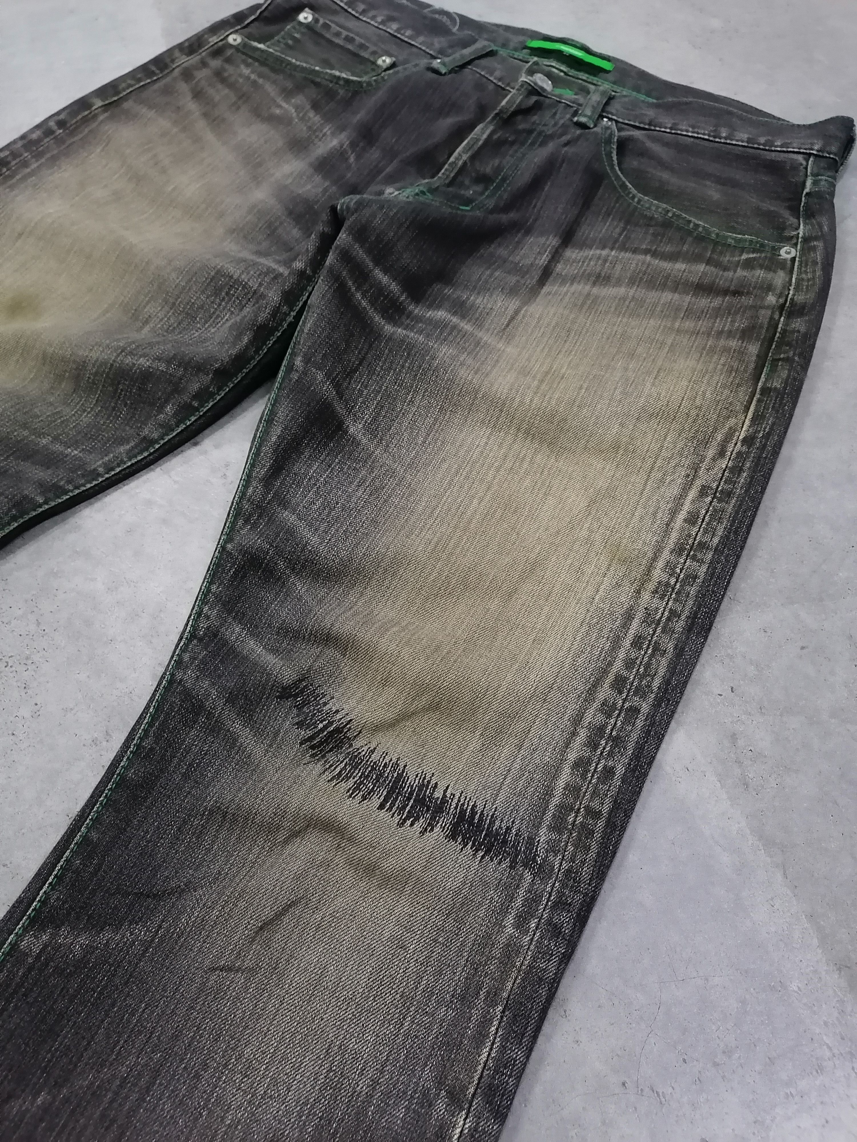 Japanese Brand × Swagger Trashed Jeans Swagger $30 Denim Pants Size US 33 - 4 Thumbnail