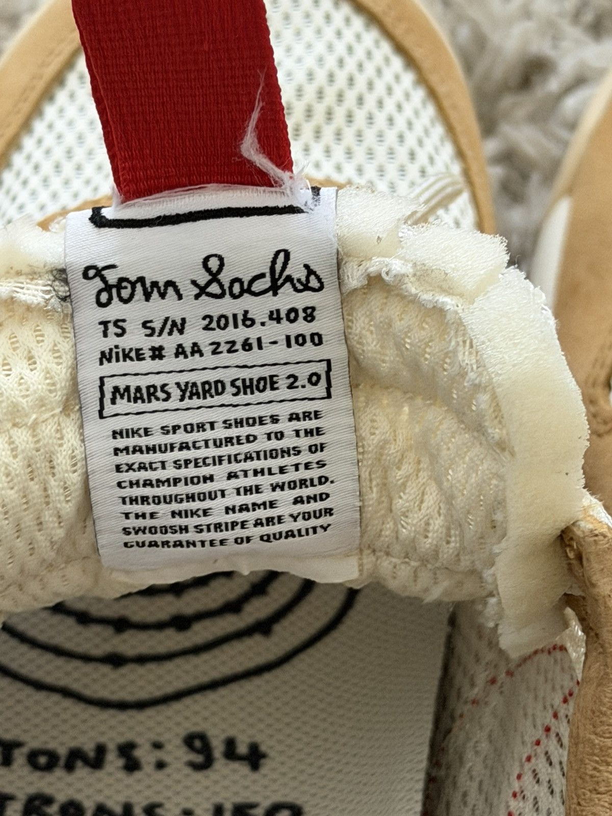 Nike × Tom Sachs Nike Craft Mars Yard 2.0 Tom Sachs 10.5 2017 Size US 10.5 / EU 43-44 - 8 Thumbnail