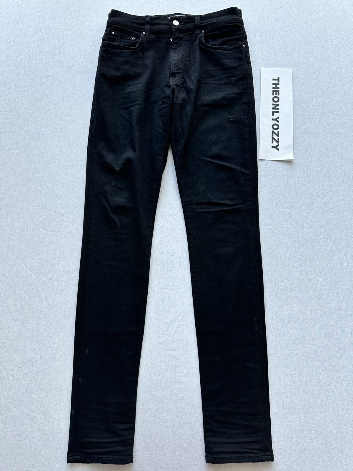 image of Amiri Skinny Jeans Black Denim Size 32, Men's