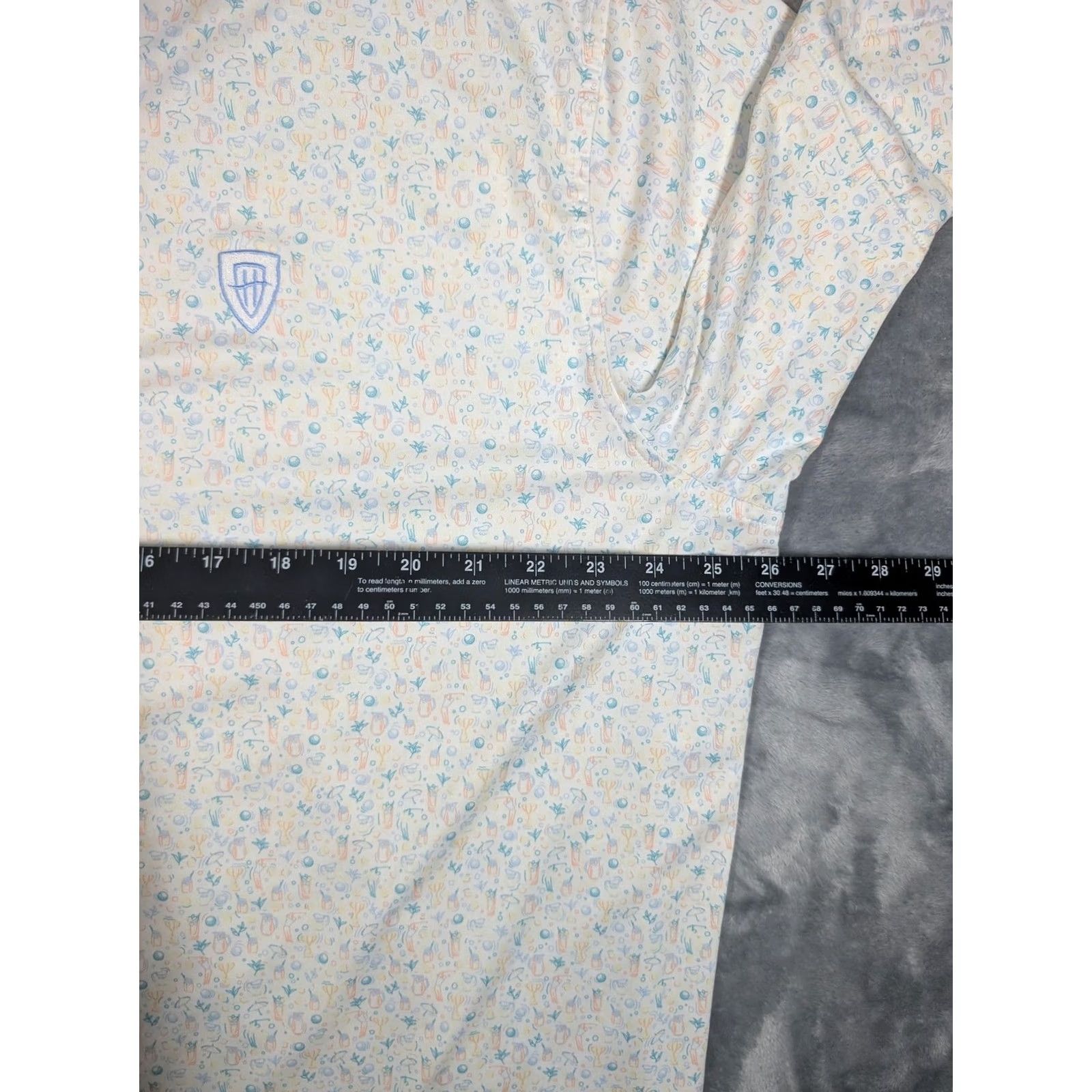 Peter Millar Peter Millar Polo Shirt Mens XL White Tropical Print Summer Comfort Golf Stretch Shirt Mens XL White Tropical Print Size US XL / EU 56 / 4 - 3 Thumbnail