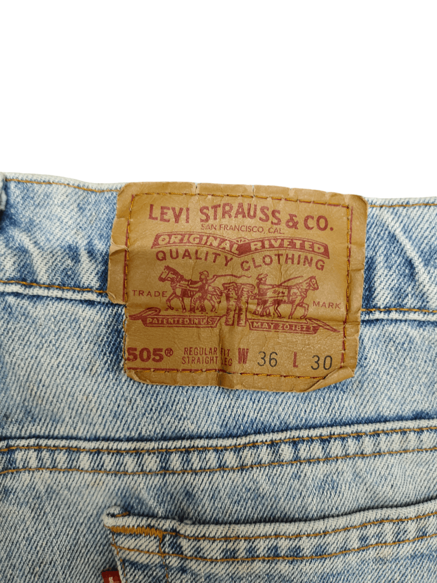 Levi's Vintage Clothing Vintage 90s Levi's 550 Sand Light Wash Faded Denim Jeans Size US 36 / EU 52 - 15 Thumbnail