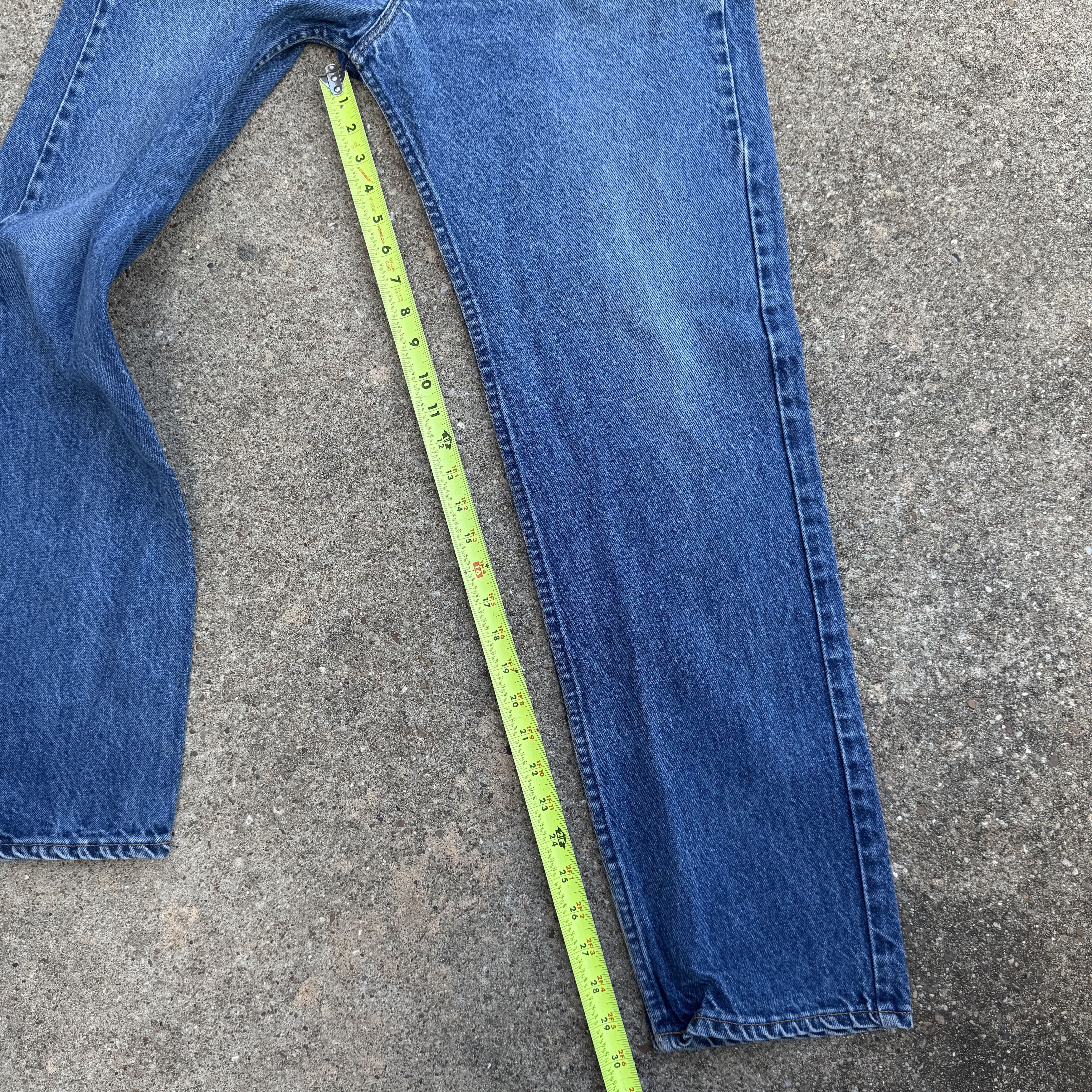 Levi's Vintage 80s Levis 505 Blue Denim Made in USA Jeans Size US 34 / EU 50 - 7 Thumbnail