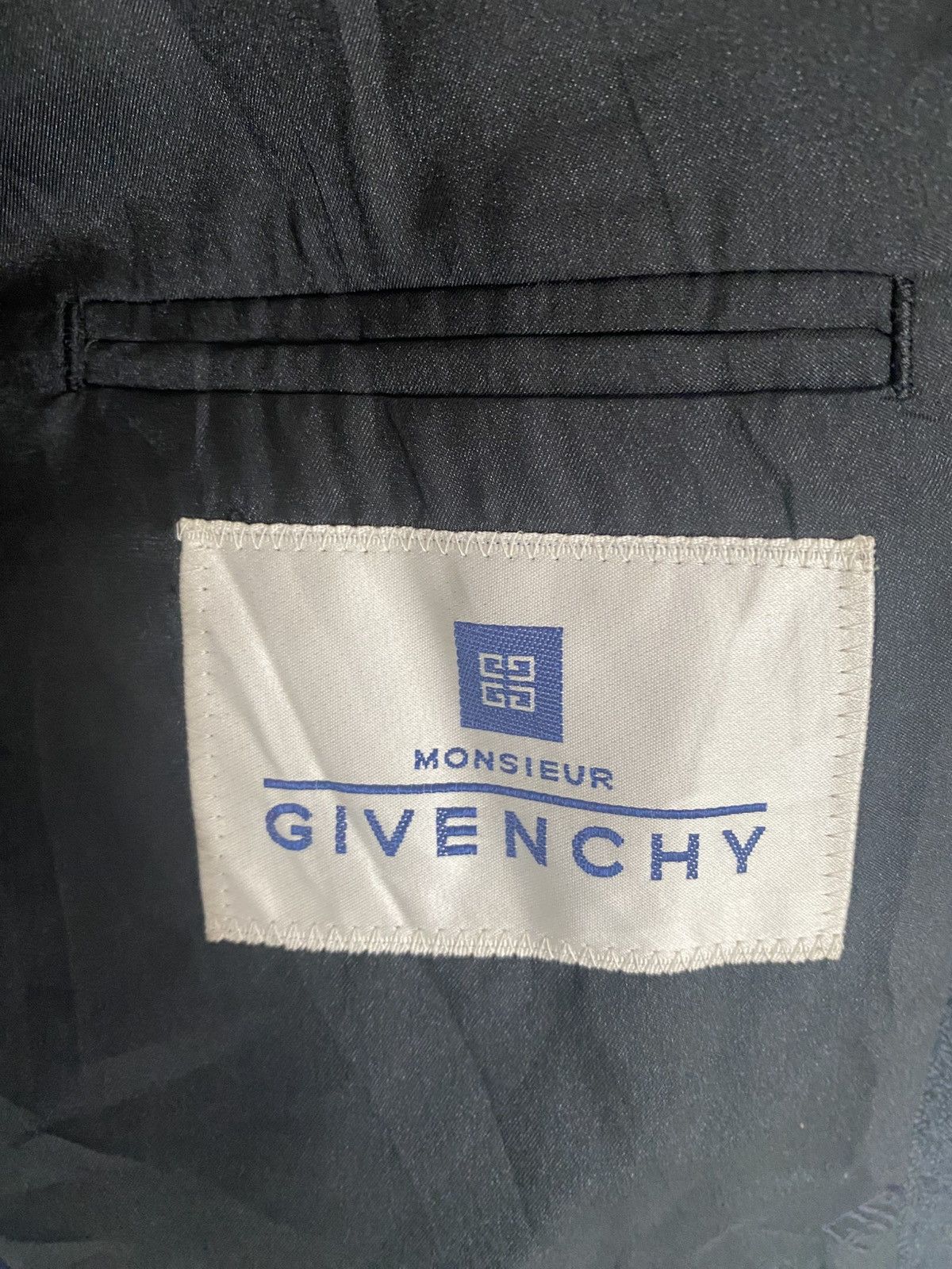 Givenchy × Vintage Monsieur Givenchy Men Blazer Size 40L - 6 Thumbnail