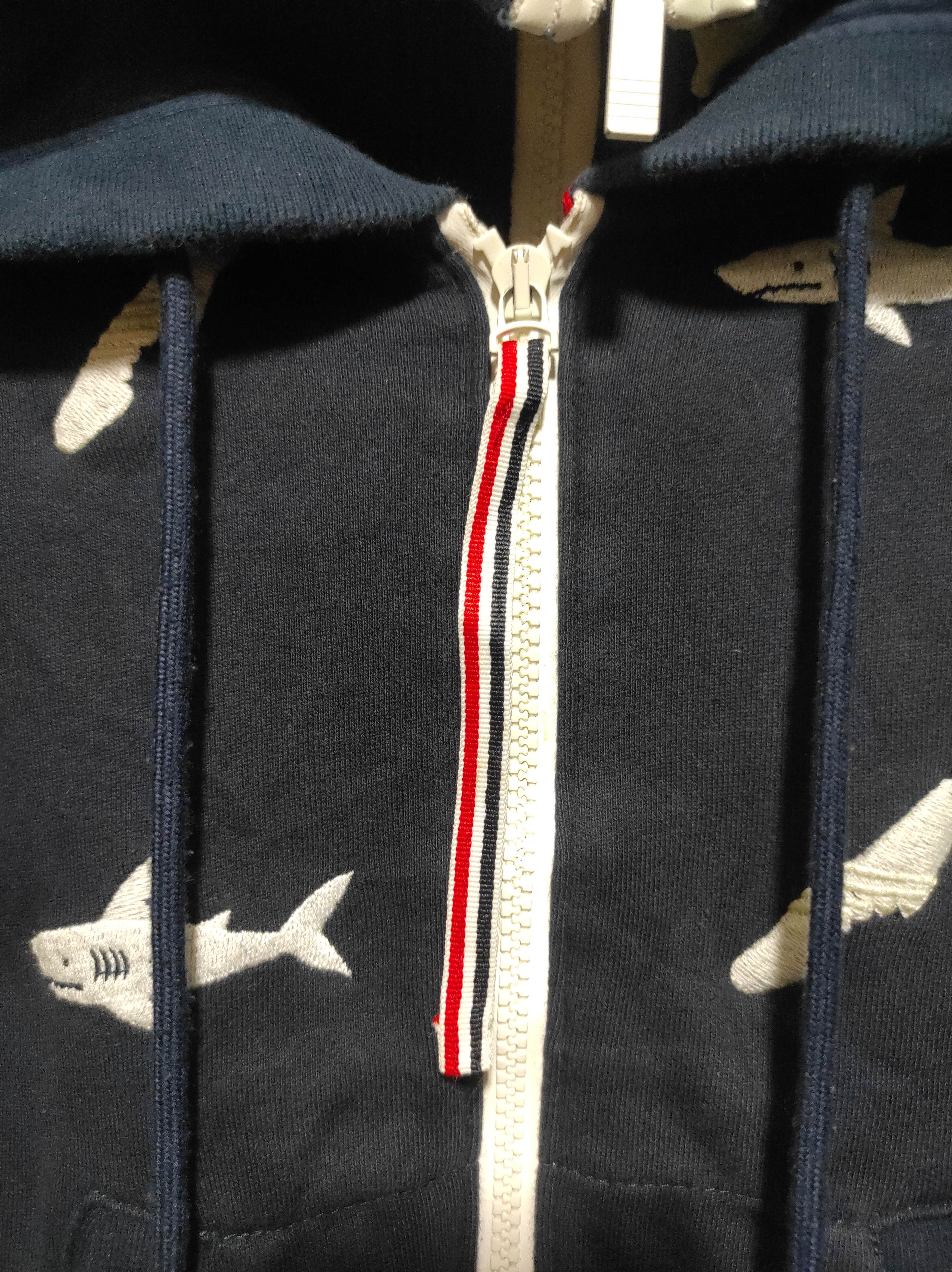 Thom Browne Thom Browne Shark and Surfboard Embroidered Navy Hoodie Size US XS / EU 42 / 0 - 10 Thumbnail