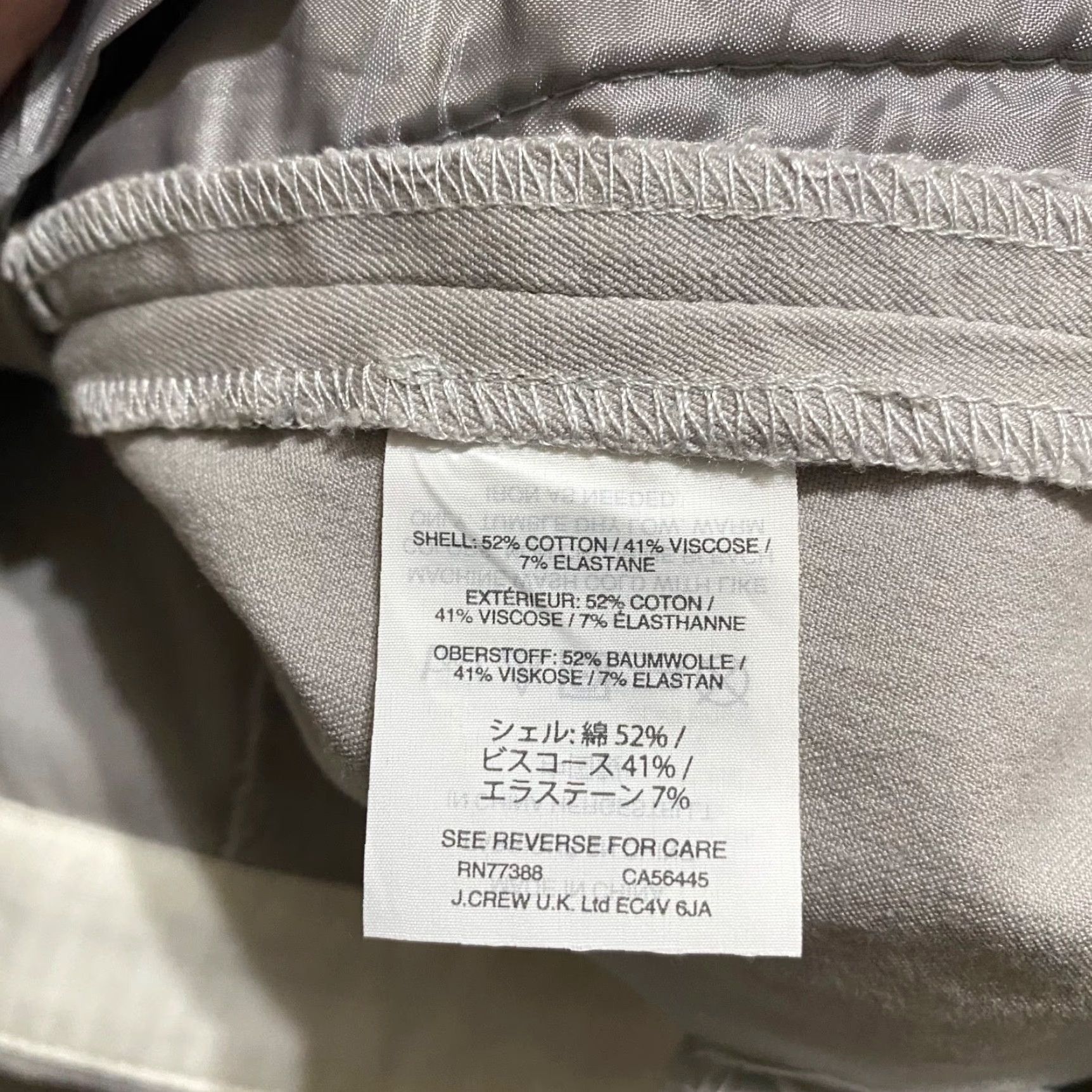 J.Crew J. Crew Dress Pants 6 Tall Gray Straight Business Office High Rise Mens Womens Pants Size 29" - 4 Thumbnail