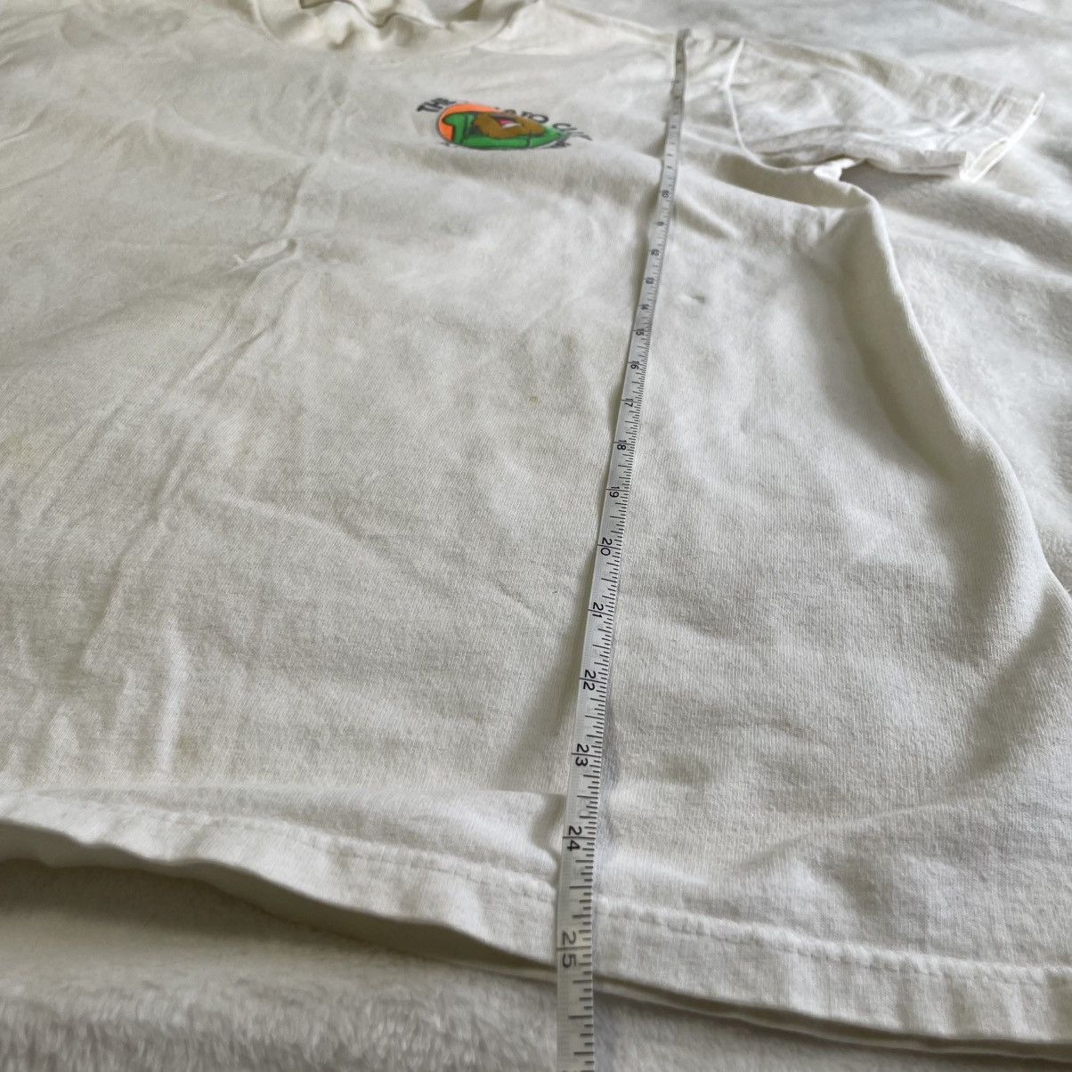 Vintage Vintage 80s White The Potato Club T Shirt Size US L / EU 52-54 / 3 - 5 Thumbnail