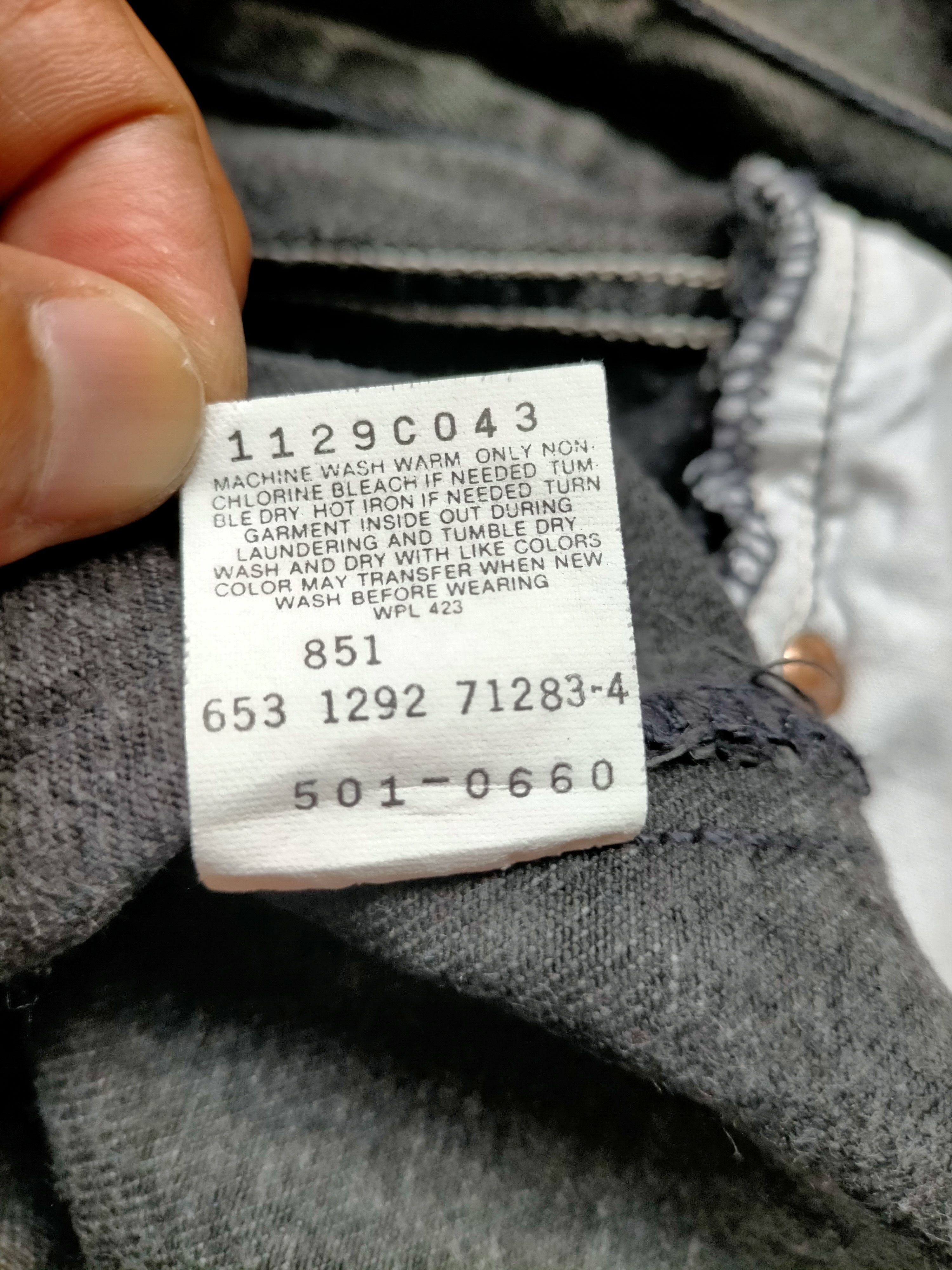Levi's Vintage 80s-90s Levis Super Black Usa Painted Denim Size US 32 / EU 48 - 22 Thumbnail