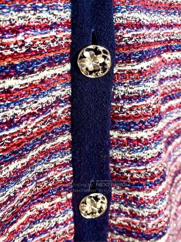 Chanel Chanel Multicolor Cotton Open Cardigan . Size XXS / US 00 / IT 34 - 5 Thumbnail
