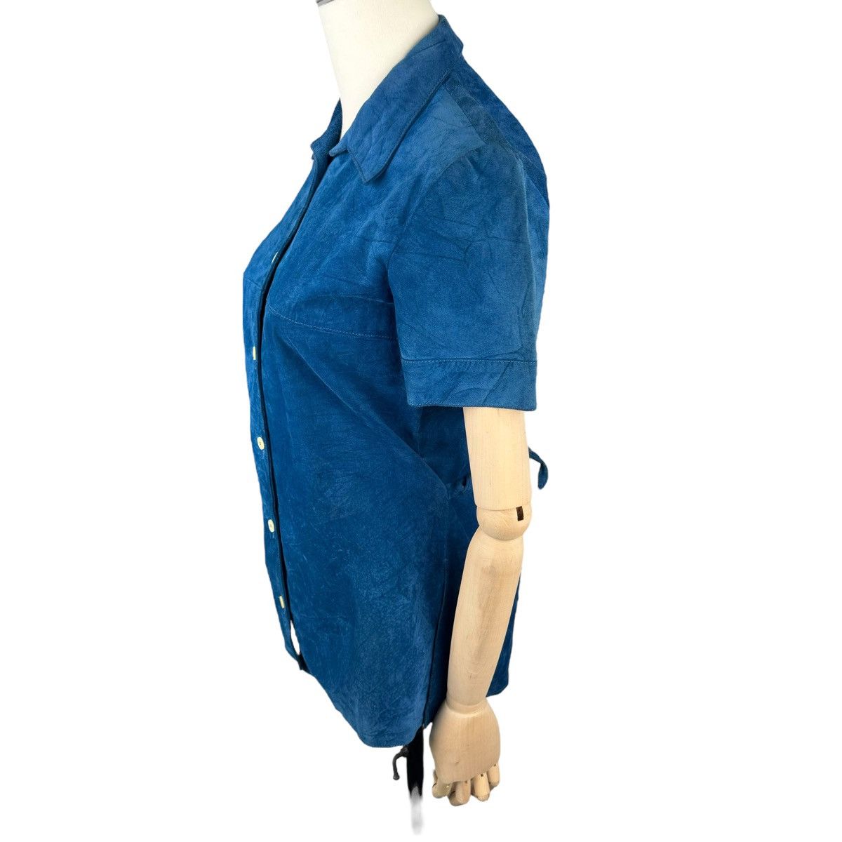 Dolce & Gabbana Vintage Dolce & Gabbana Leather Shirt Button Down Size XS / US 0-2 / IT 36-38 - 4 Thumbnail