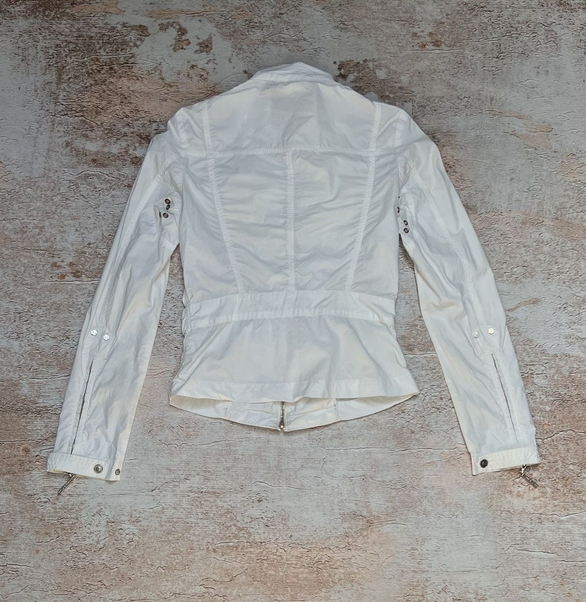 Versace Jeans Couture Versace jeans couture zipped white biker jacket Size XS / US 0-2 / IT 36-38 - 5 Thumbnail