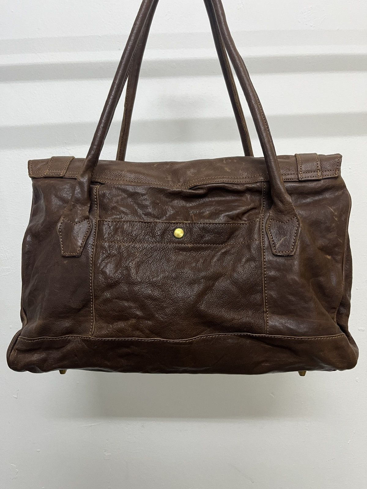 Leather Leather Birkin Japanese Brand 1 Metre Carre Cowhide Bag Size ONE SIZE - 4 Thumbnail