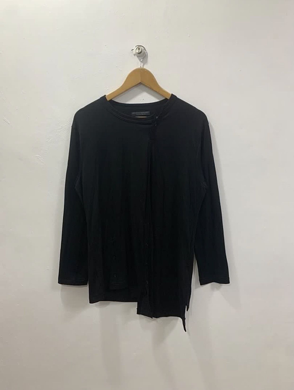 Yohji Yamamoto YOHJI YAMAMOTO REGULATION MEN ASYMMETRICAL LONGSLEEVE TOP Size US S / EU 44-46 / 1 - 3 Thumbnail