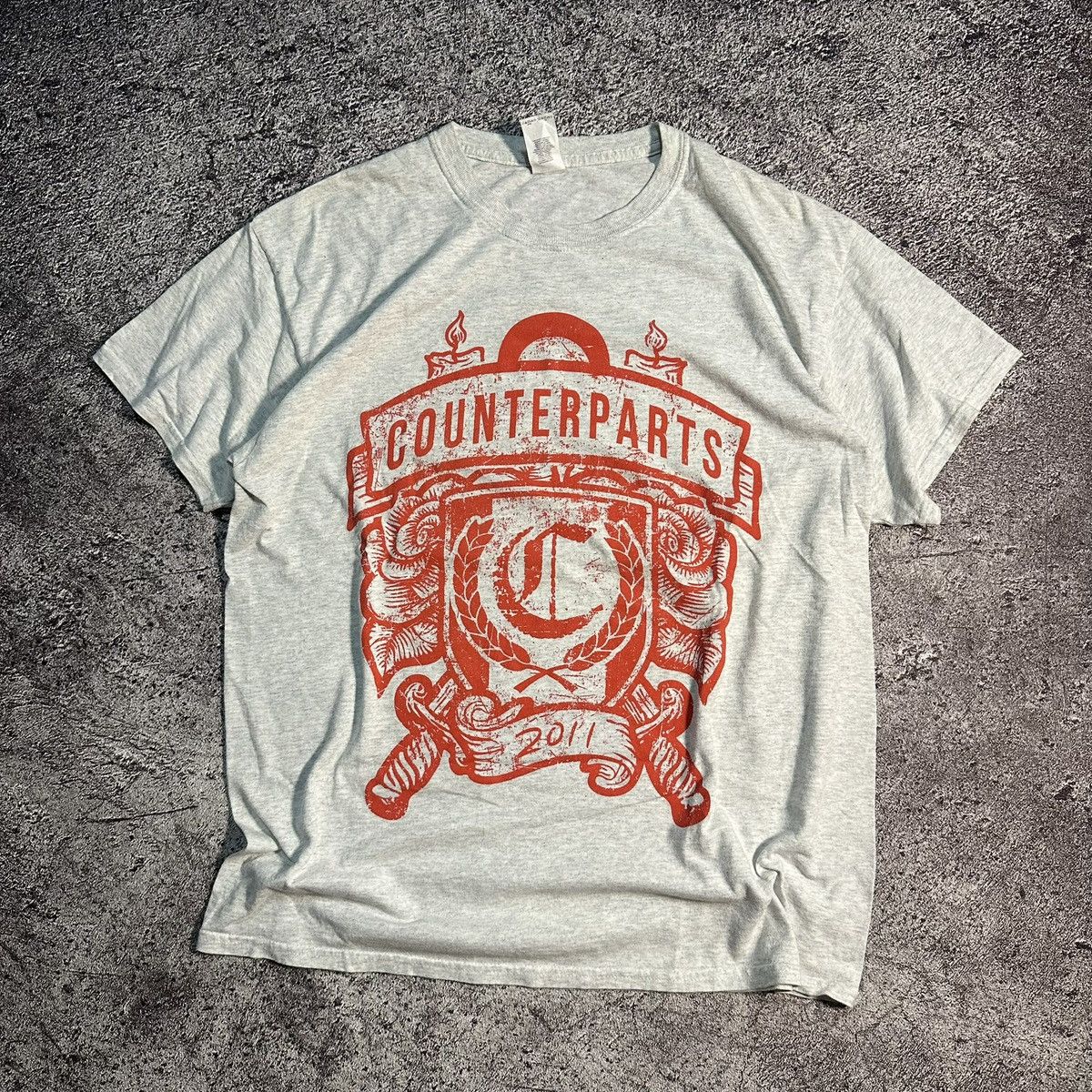 Band Tees COUNTERPARTS 2011 GREY TSHIRT Size US L / EU 52-54 / 3 - 1 Thumbnail