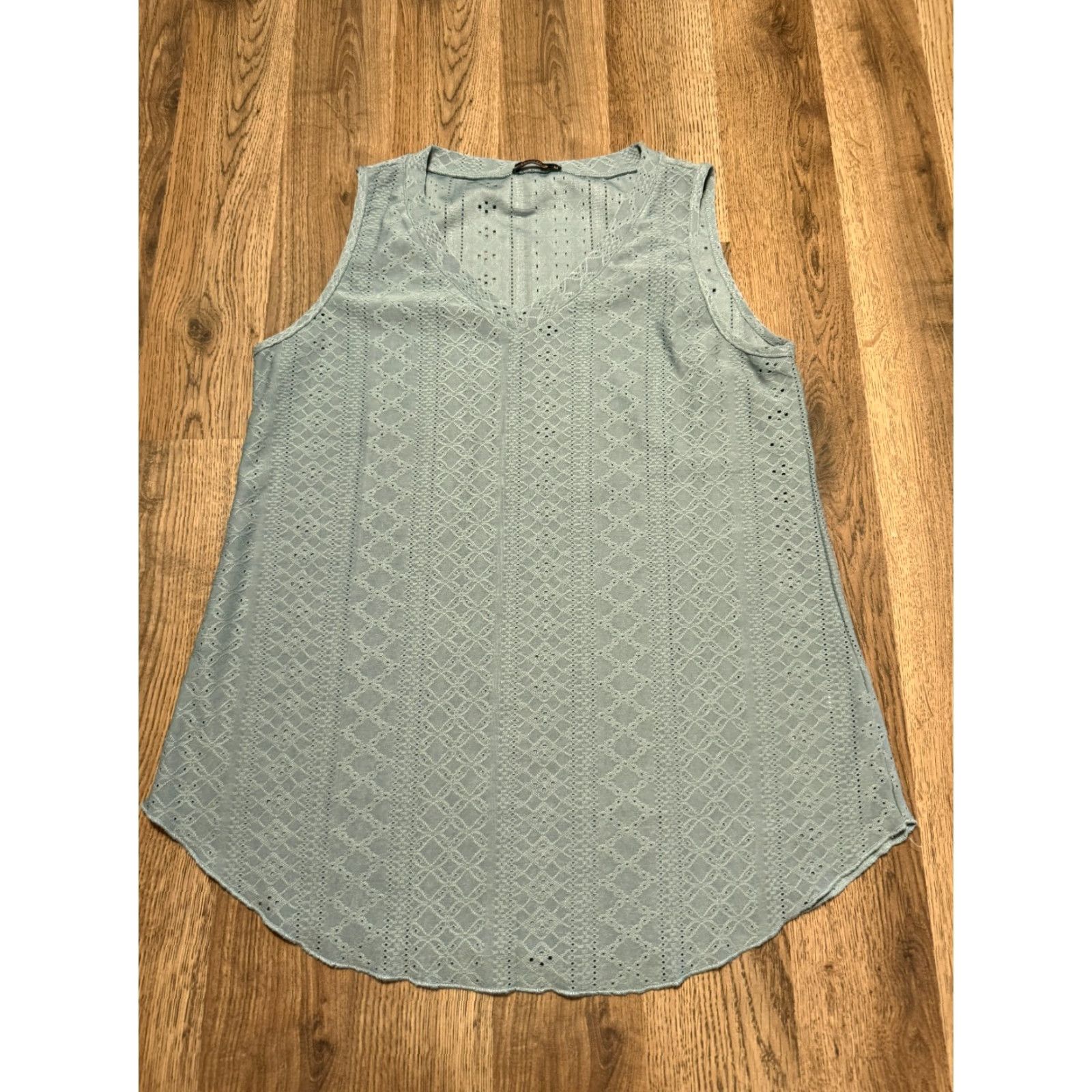 Vintage Ofeefan Women's Tank Green Sleeveless V-Neck Lightweight Shirt Medium M Size M / US 6-8 / IT 42-44 - 2 Thumbnail