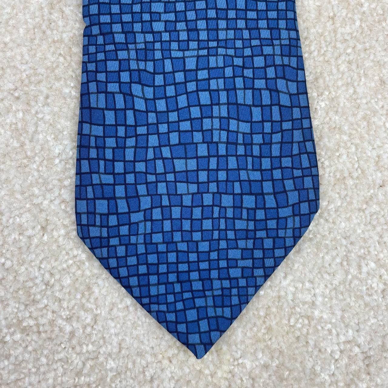 Hermes Hermes Silk Tie 7679 TA Squares Size ONE SIZE - 4 Thumbnail
