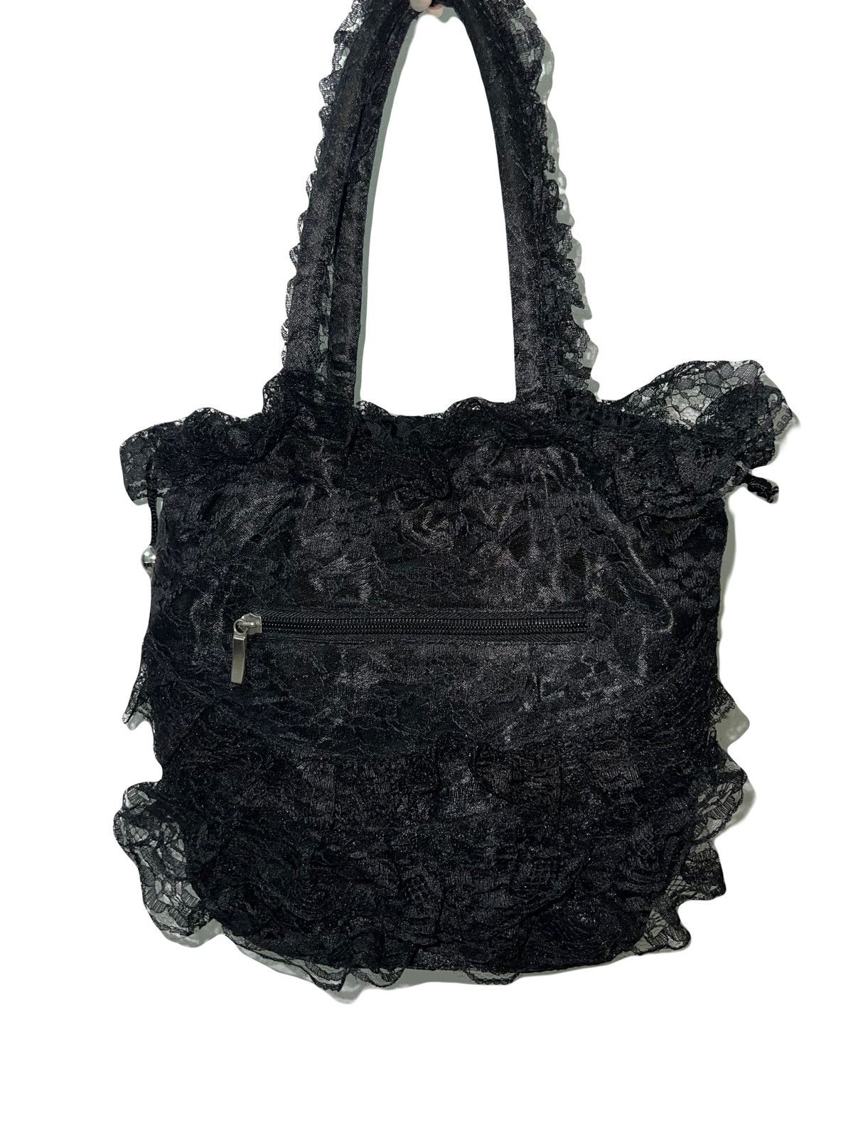 Japanese Brand Japanese gothic lace handle bag 🥀🖤 Size ONE SIZE - 4 Thumbnail