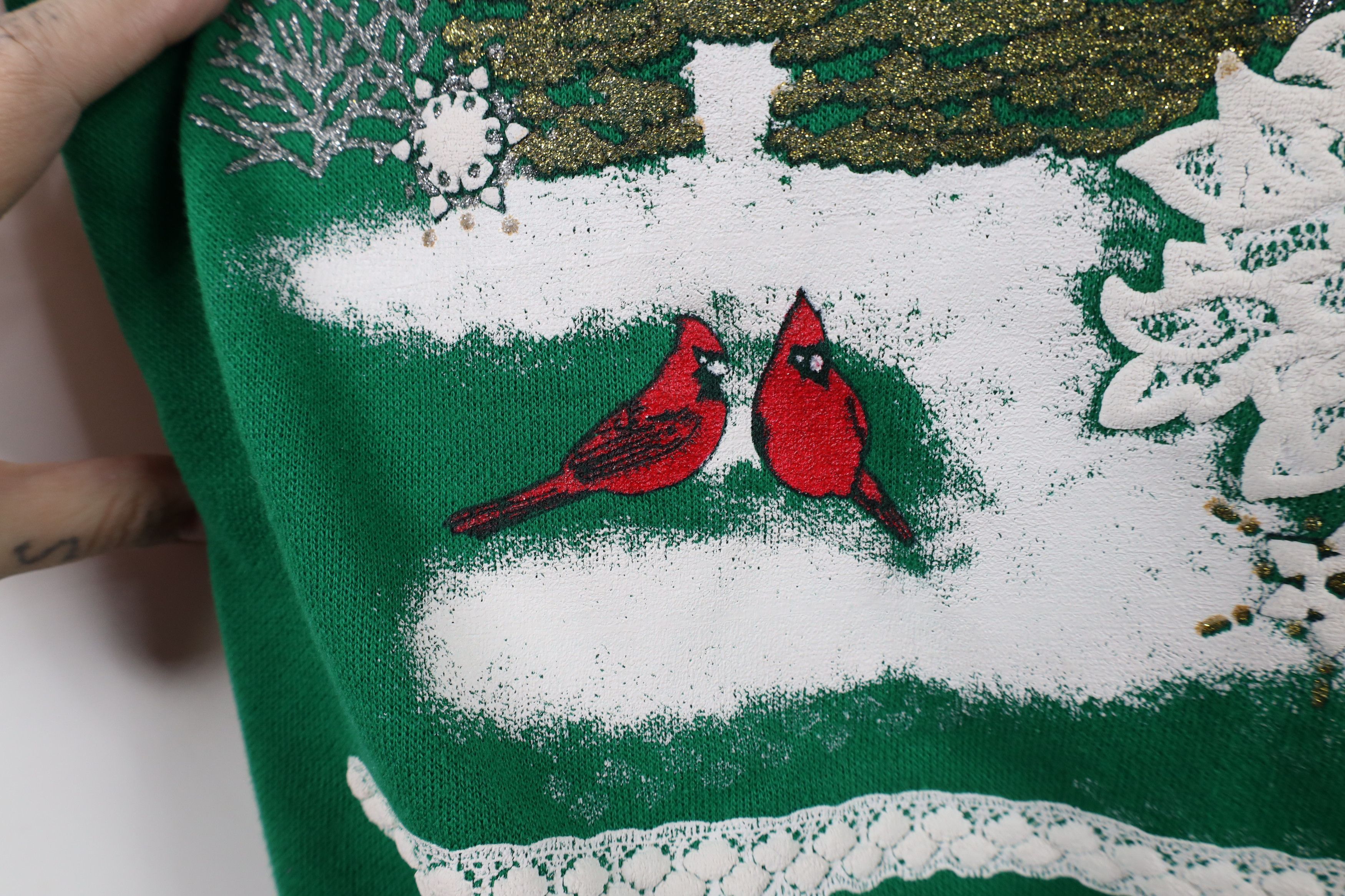 Vintage Vintage 90s Streetwear Christmas All Over Print Sweatshirt Size XXL / US 16-18 / IT 52-54 - 5 Thumbnail