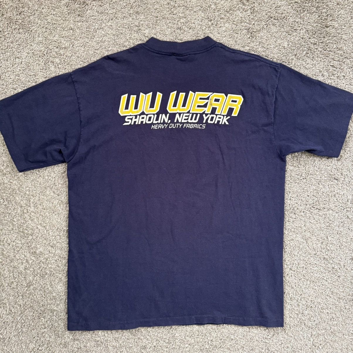 Wu-Tang Clan 🔴Wu-Wear Shirt Size XL Wu-Tang Vintage Navy Blue Rare Gza Size US XL / EU 56 / 4 - 3 Thumbnail