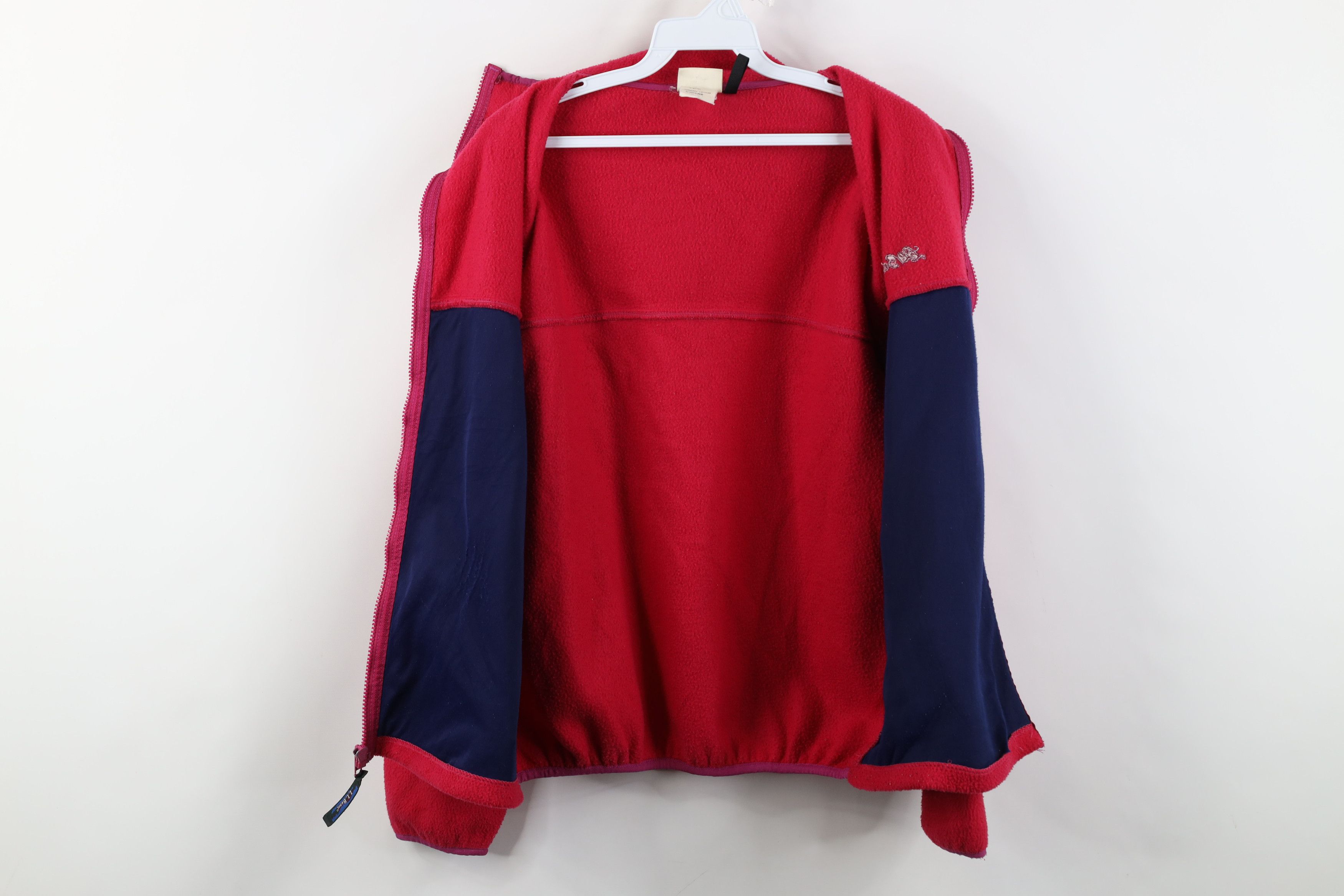 L.L. Bean Vintage 90s LL Bean Script Fleece Full Zip Jacket USA Pink Size M / US 6-8 / IT 42-44 - 14 Thumbnail