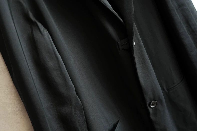 Yohji Yamamoto Yohji Yamamoto 98AW concealed button reversible silk strip Size US M / EU 48-50 / 2 - 5 Thumbnail