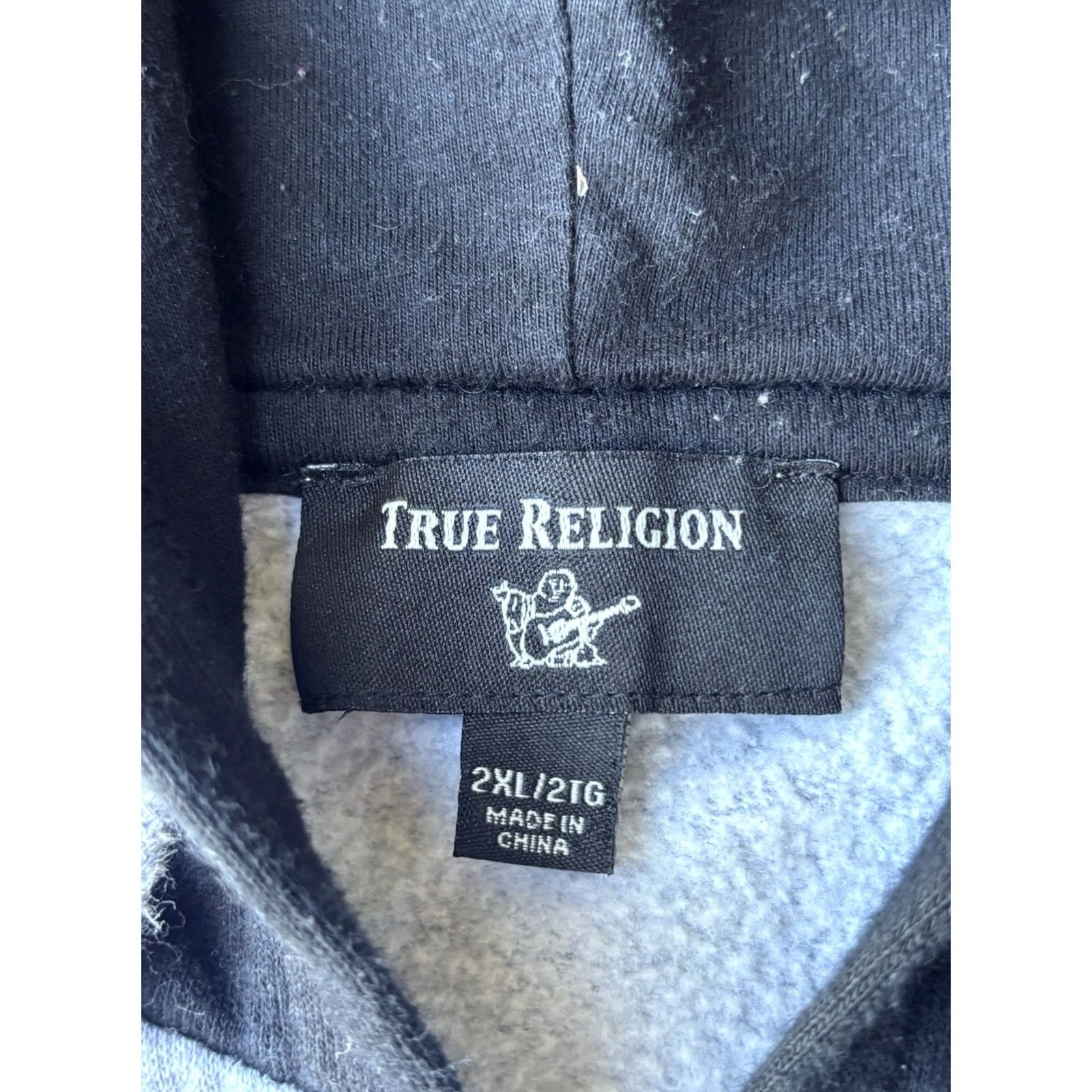 True Religion VINTAGE True Religion Buddha Full Zip Hoodie Jacket 2XL Gray Cotton Blend Fleece Hoodie Unisex Adults Regular Mens Womens Size US XXL / EU 58 / 5 - 3 Thumbnail