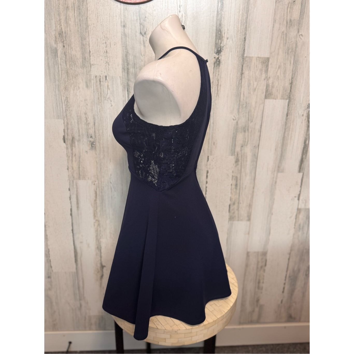 Other Speechless Navy Halter Lace Skater Dress Size 3 Size XS / US 0-2 / IT 36-38 - 5 Thumbnail