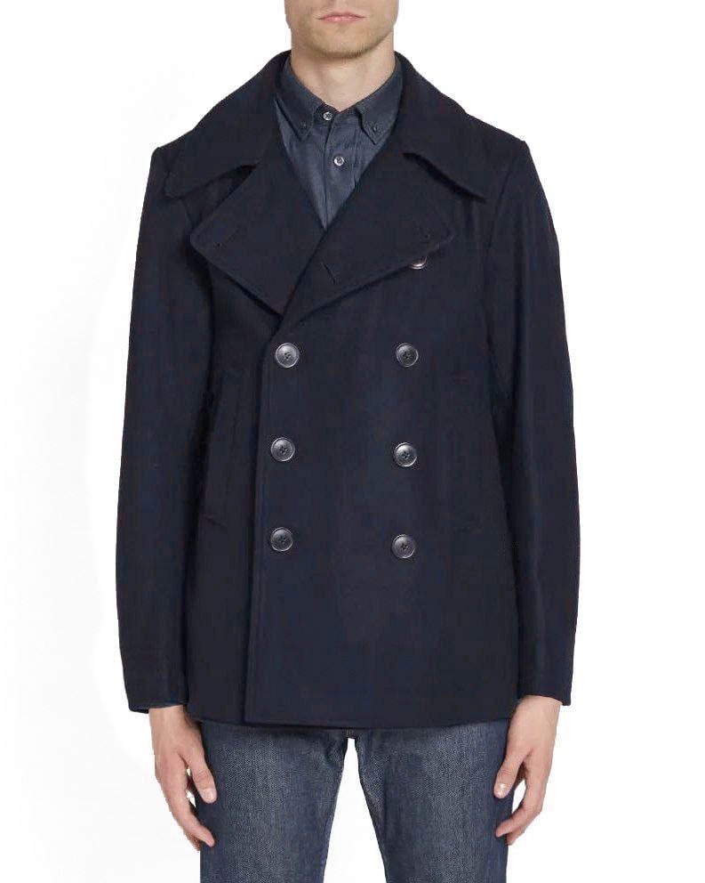 Dries Van Noten DRIES VAN NOTEN / Wool Peacoat Size US M / EU 48-50 / 2 - 3 Thumbnail