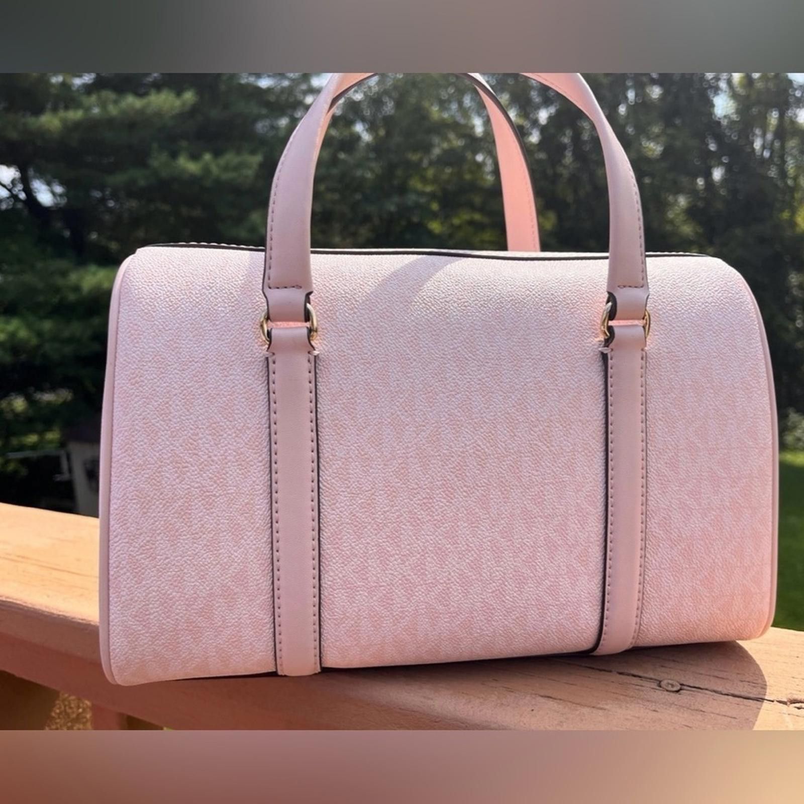 Michael Kors Michael Kors Powder Blush Travel Satchel W/ Crossbody Strap Size ONE SIZE - 5 Thumbnail