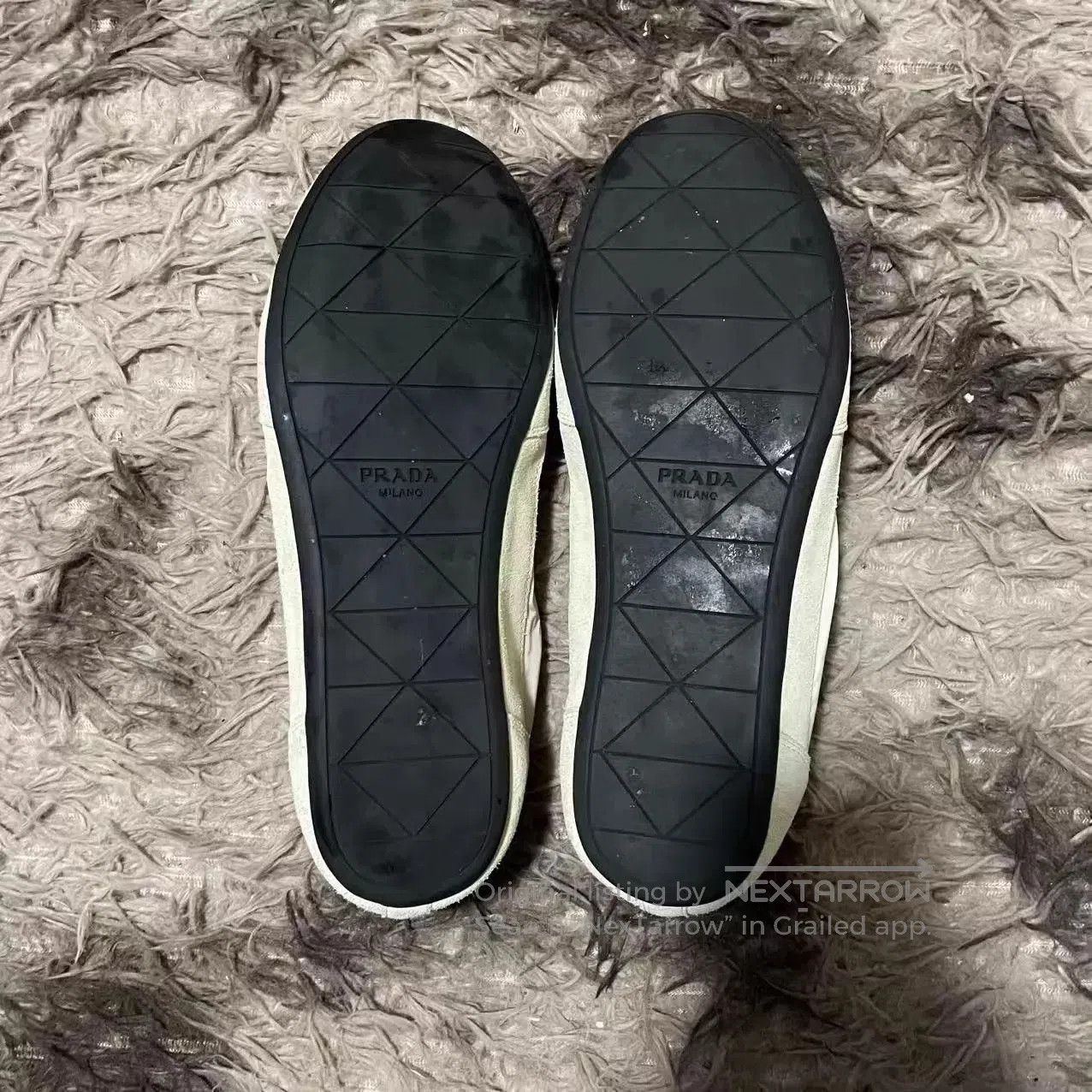 Prada White Low-Top Sneakers Size 12. Size US 12 / EU 45 - 5 Thumbnail