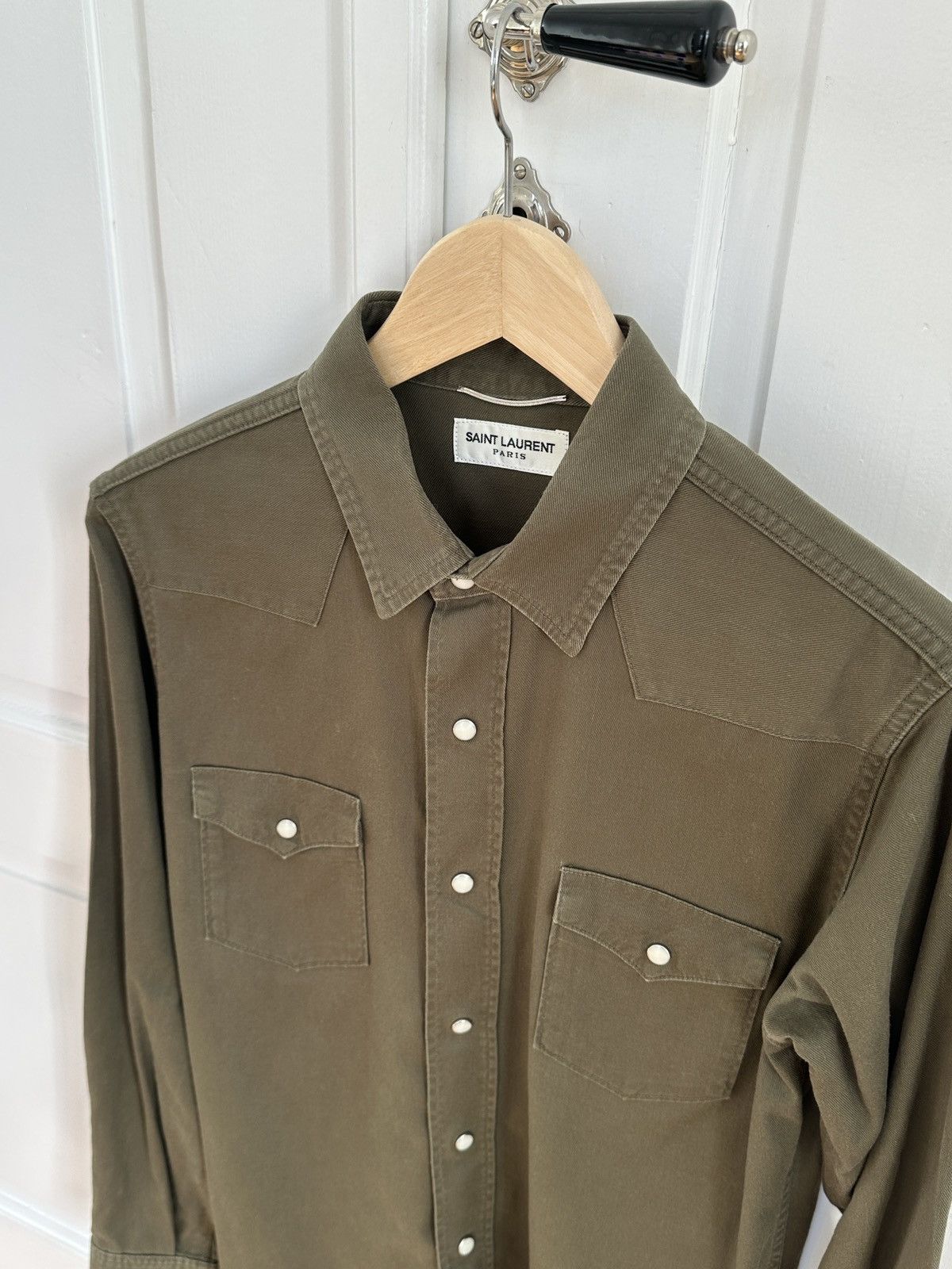 Saint Laurent Paris Saint Laurent Paris Shirt Hedi Slimane Era Size US M / EU 48-50 / 2 - 2 Thumbnail