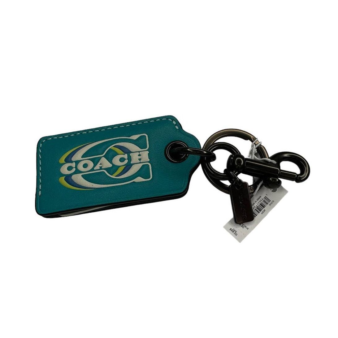 Coach Coach Bottle Opener Key Fob With Coach Stamp Teal Size ONE SIZE - 6 Thumbnail