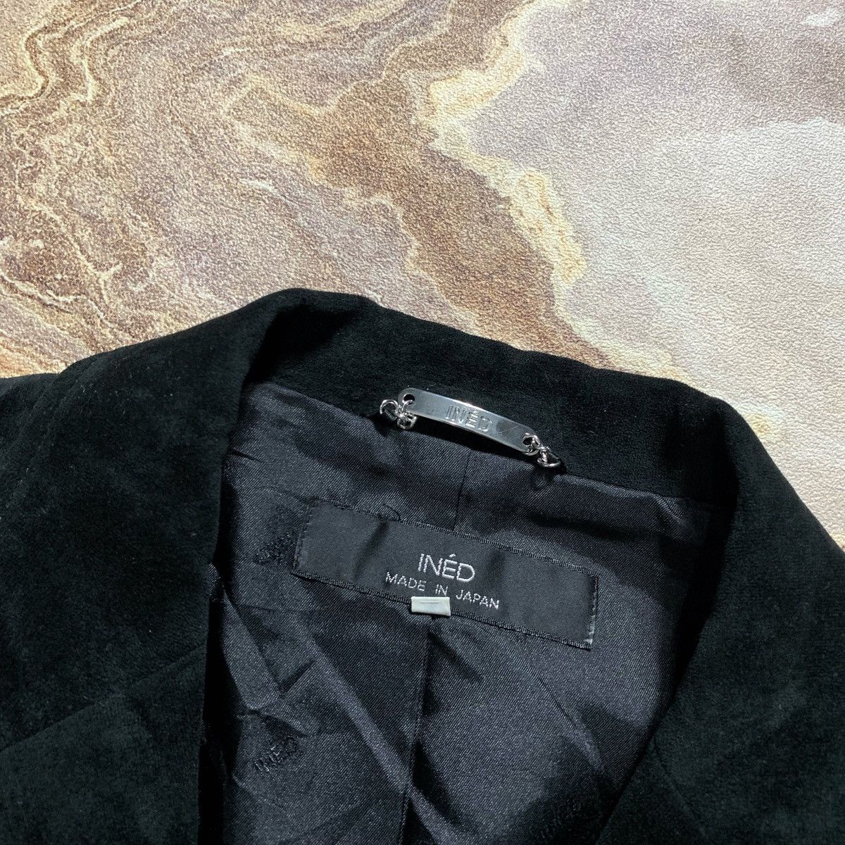 Japanese Brand Ined By Yohji Yamamoto Velvet Blazer Size US S / EU 44-46 / 1 - 2 Thumbnail
