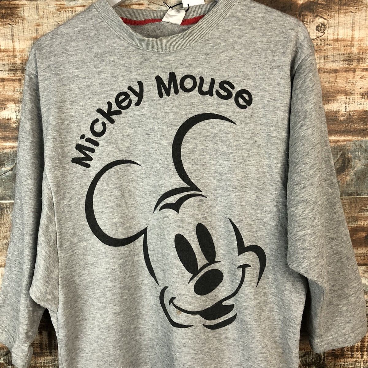 Disney × Mickey Mouse × Vintage Disney Mickey Mouse Grey Sweatshirt #A2034 Size M / US 6-8 / IT 42-44 - 5 Thumbnail