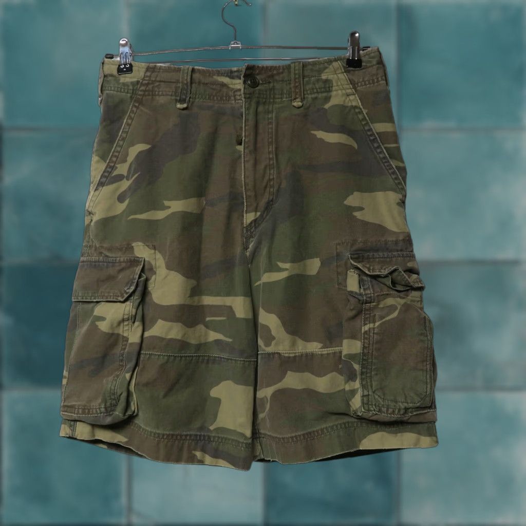 Vintage Abercrombie Fitch Cargo Shorts Mens 31 Camouflage