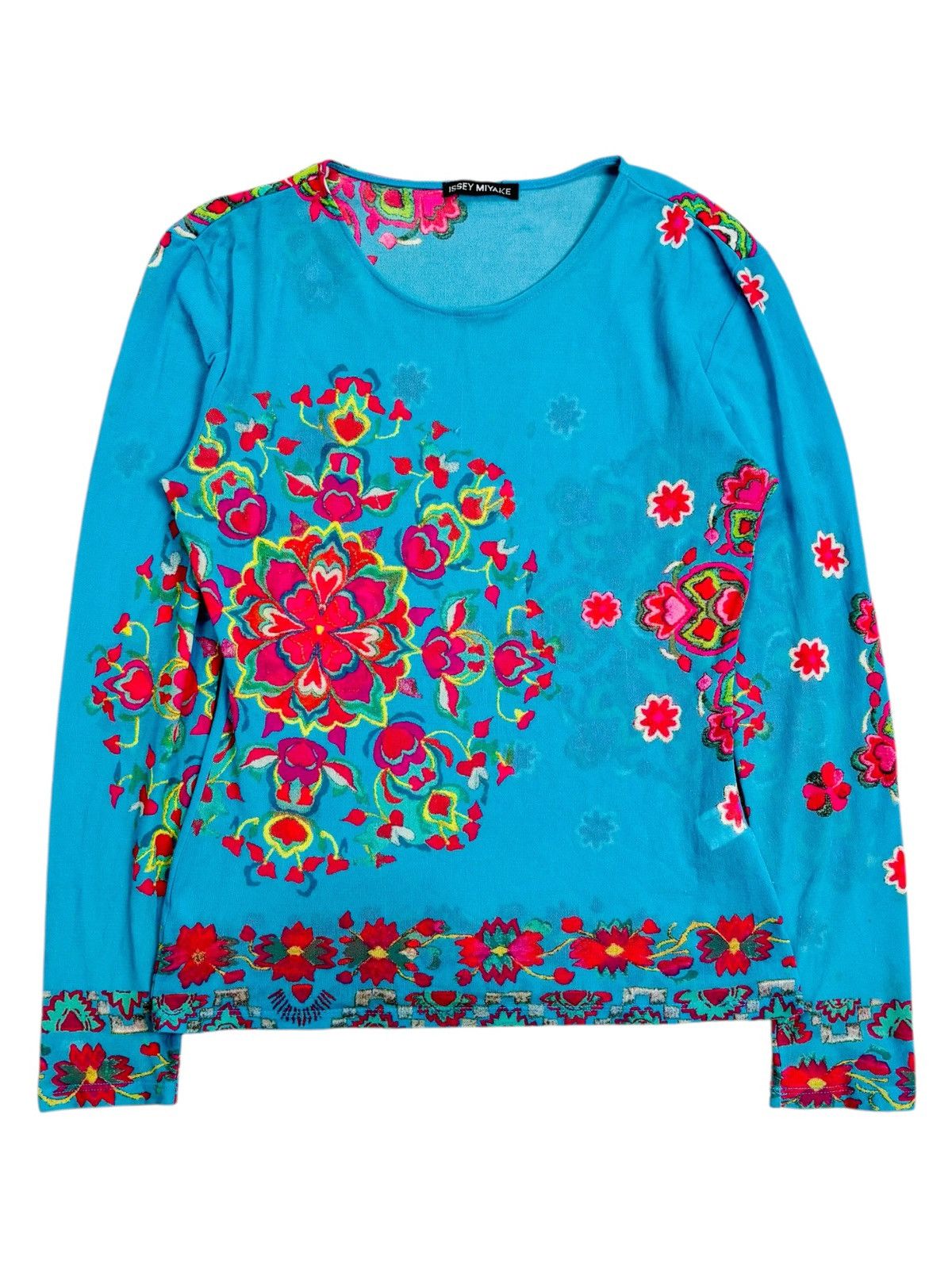 Issey Miyake 2001 Issey Miyake - LSD Flower Mesh Top Size US M / EU 48-50 / 2 - 1 Thumbnail