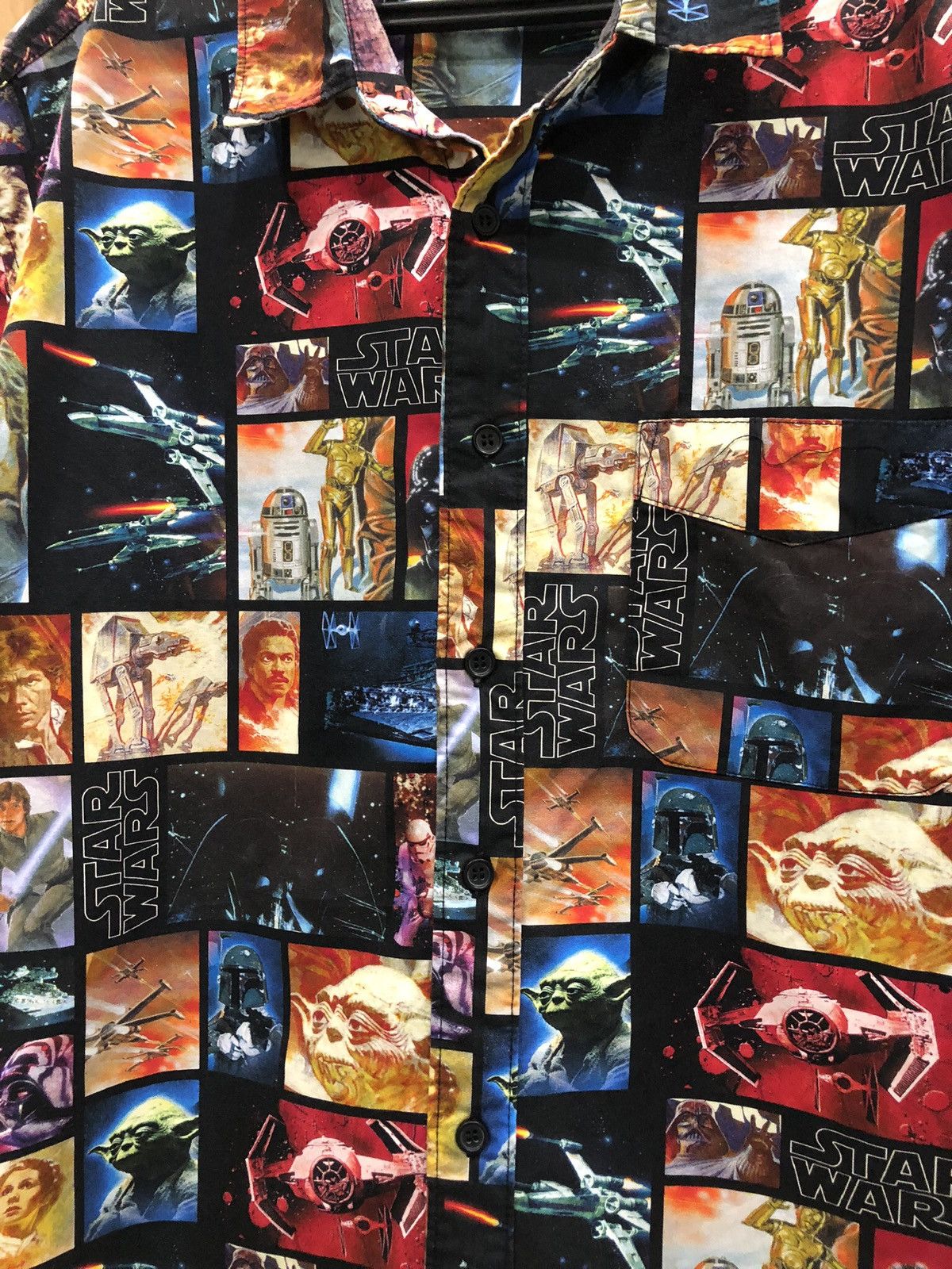 Star Wars Star Wars Full Printed Short Sleeve Button Up Size US XL / EU 56 / 4 - 5 Thumbnail