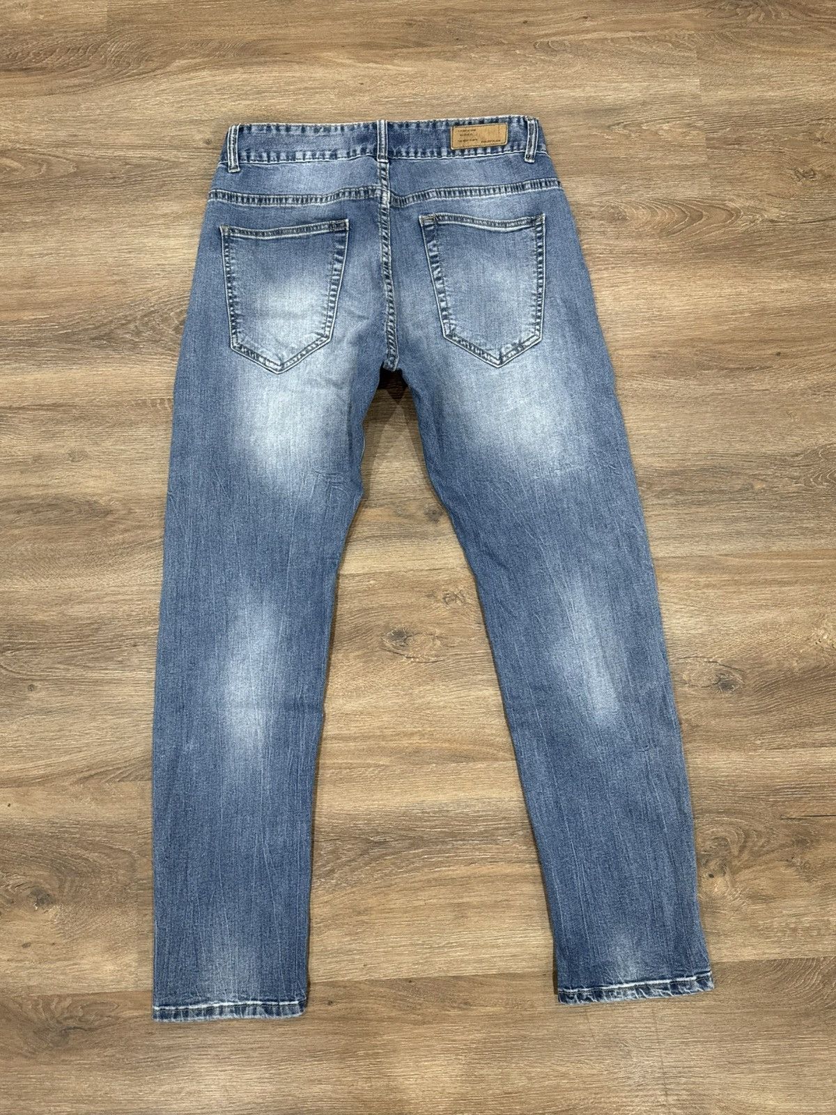 Philipp Plein Philipp Plein Distressed Denim Jeans Multi Button Zip Detail Size US 31 - 2 Thumbnail