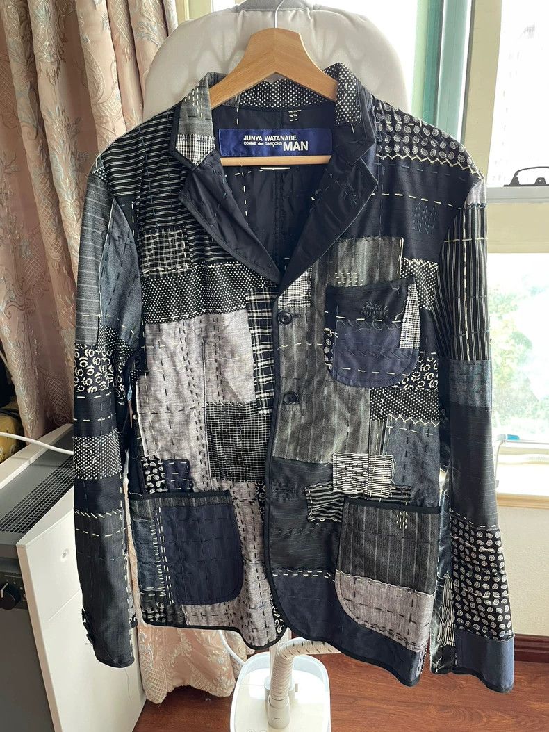 Comme des Garcons Comme Des Garcons Junya Watanabe Thread-Patchwork Suit Jac Size US M / EU 48-50 / 2 - 1 Thumbnail