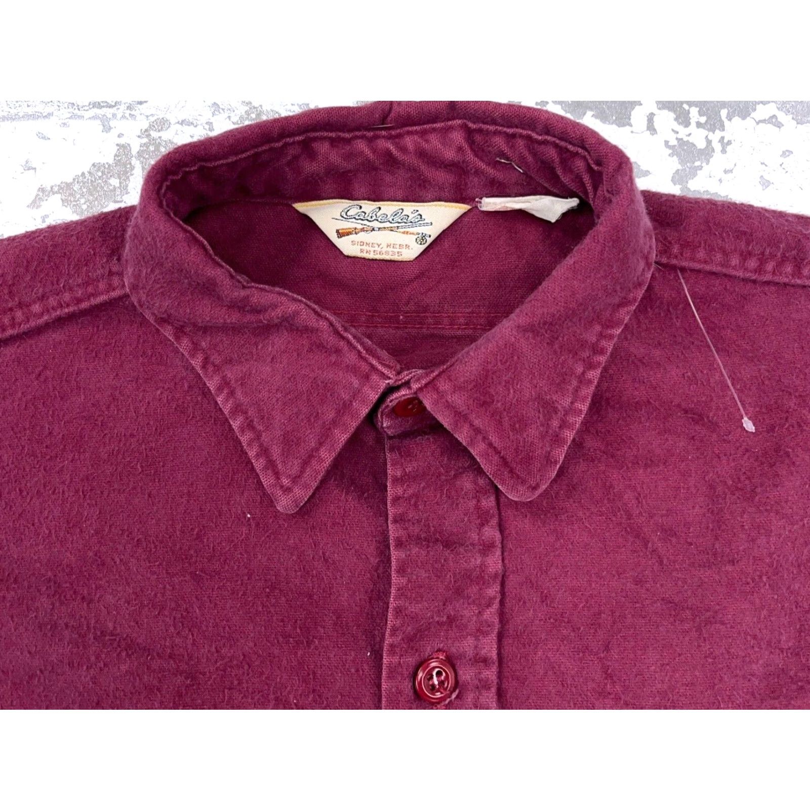 Vintage VINTAGE Cabela's Shirt Men L Red Button-Up Heavyweight Flannel 90s 80s Size US L / EU 52-54 / 3 - 7 Thumbnail