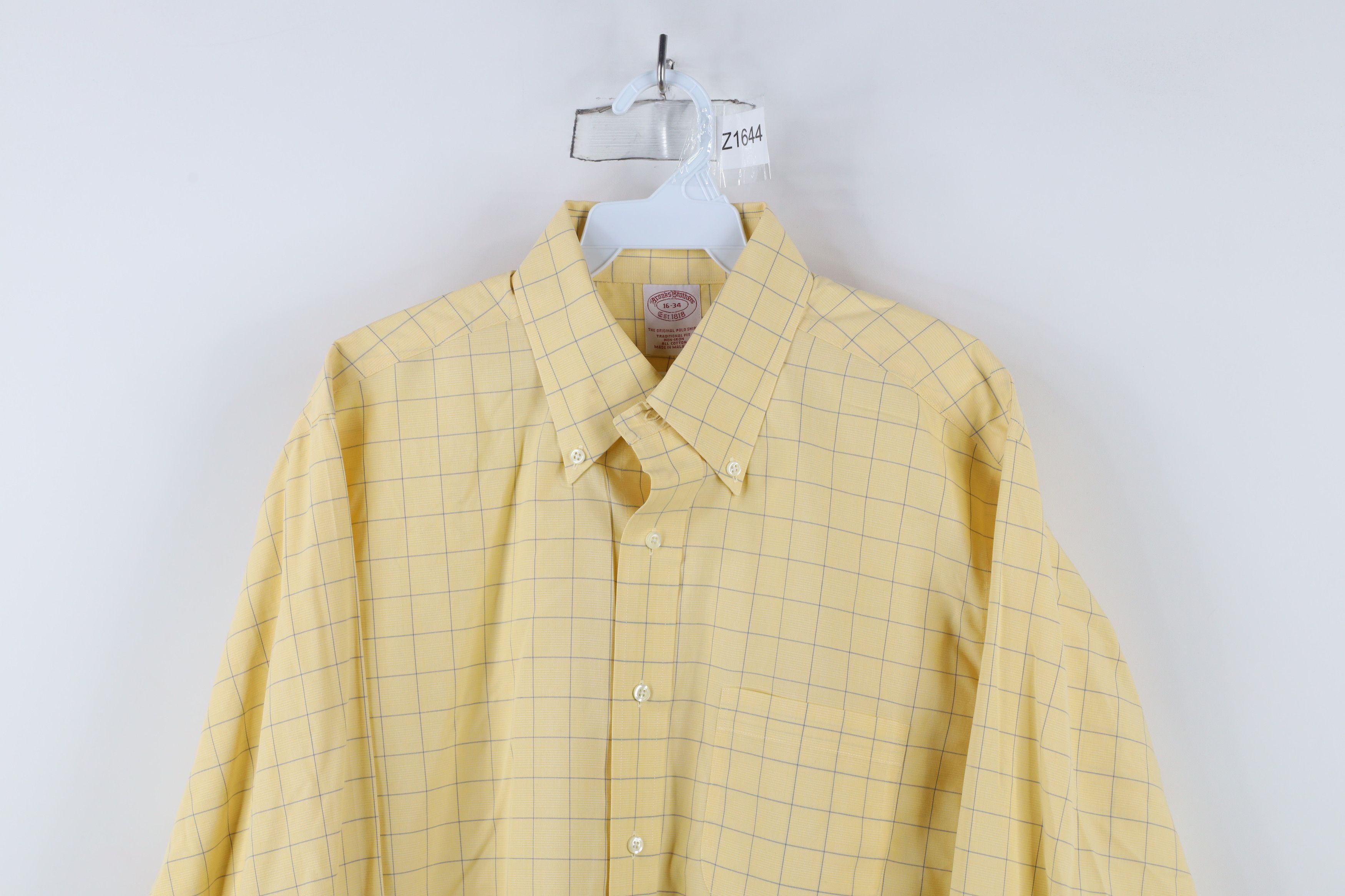 Brooks Brothers × Vintage Vintage 90s Brooks Brothers Cotton Button Down Shirt Size US M / EU 48-50 / 2 - 2 Thumbnail