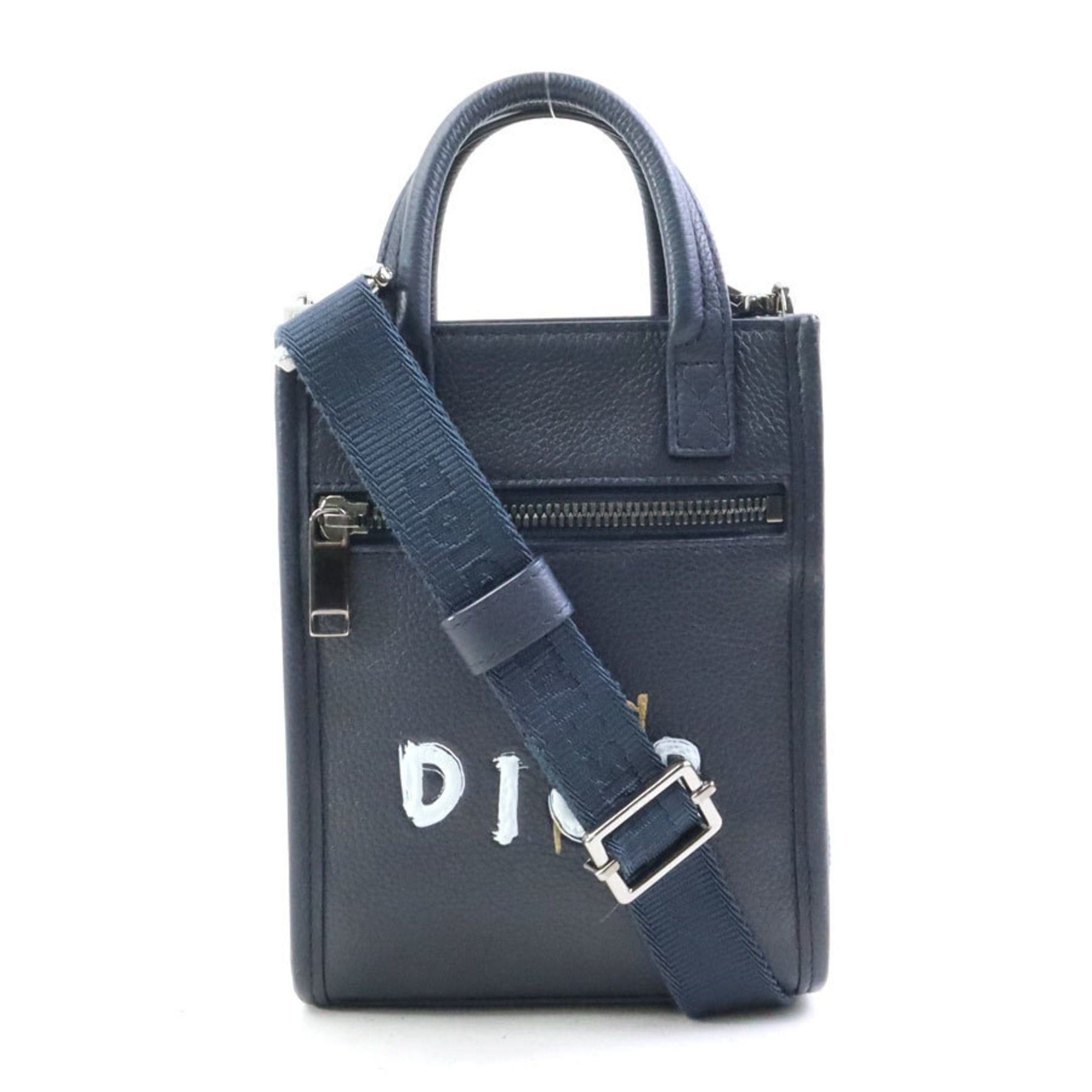 Dior Christian Dior shoulder bag x OTANI WORKSHOP, leather, navy, men's, free shipping, 90241i Size ONE SIZE - 1 Thumbnail