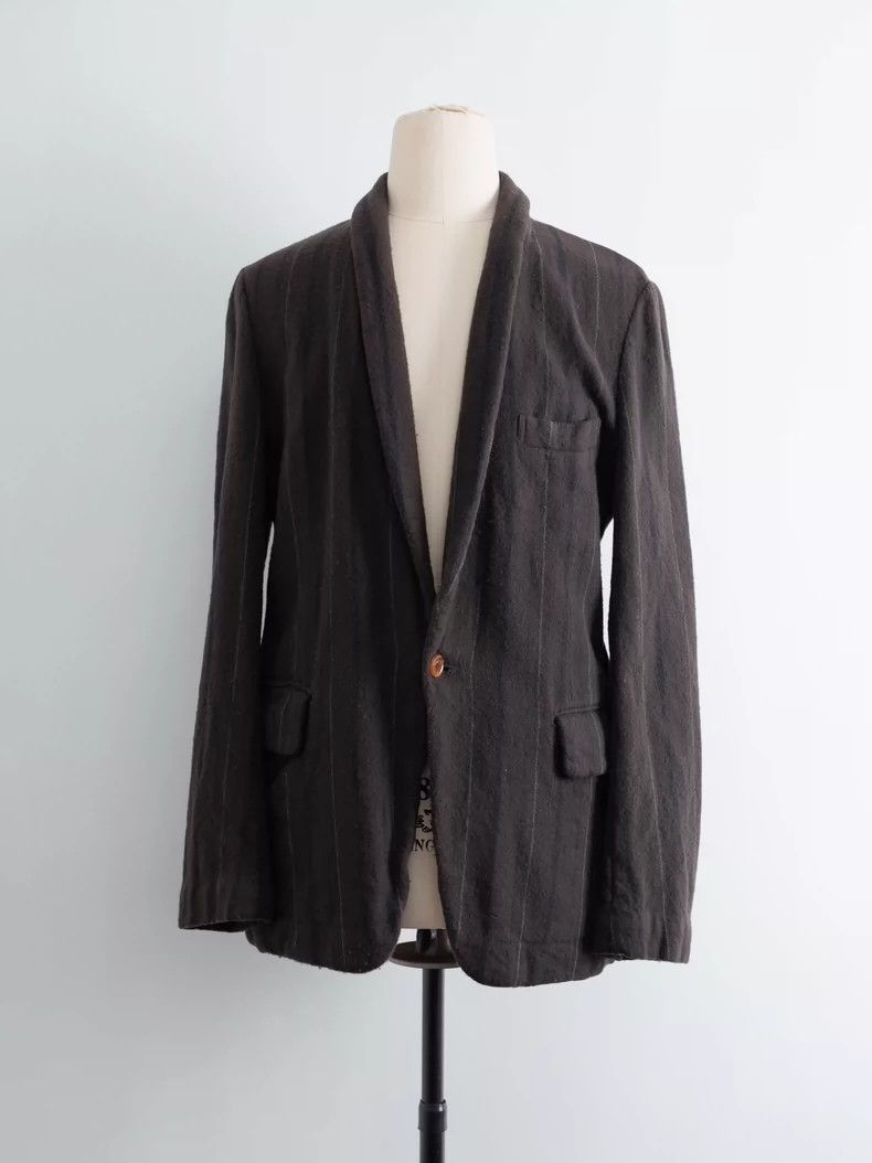 Comme des Garcons COMME des Garcons HOMME PLUS 2002AW fleece brown striped sc Size US M / EU 48-50 / 2 - 5 Thumbnail