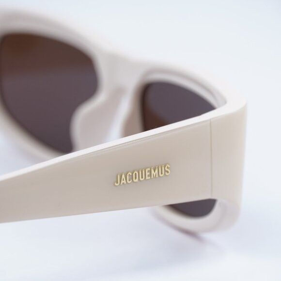Jacquemus Jacquemus PILOTA JAC/2 C2 Sunglasses Ivory Pink Square Frame Size ONE SIZE - 4 Thumbnail