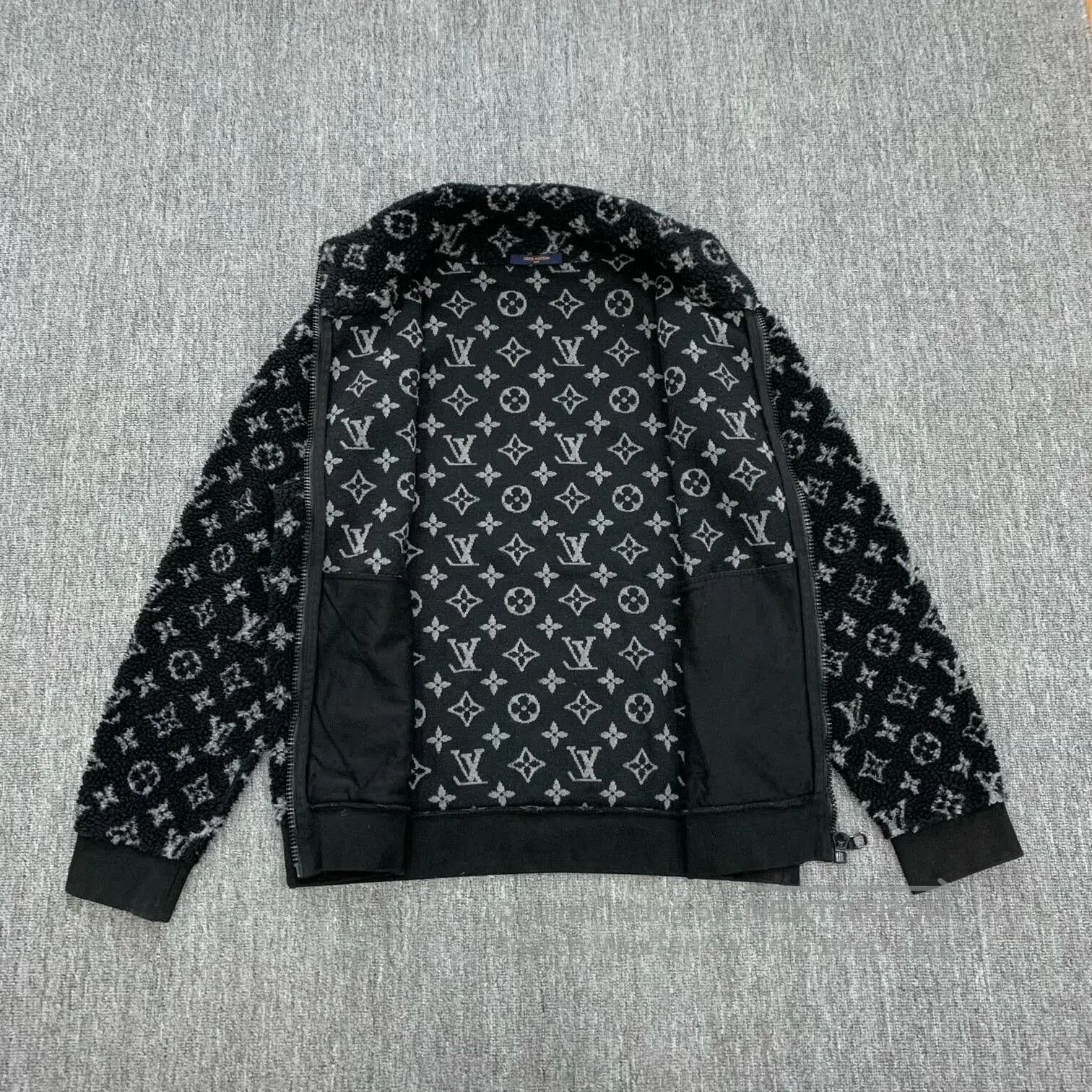 Louis Vuitton lv black monogram teddy jacket size XL. Size US XL / EU 56 / 4 - 8 Thumbnail