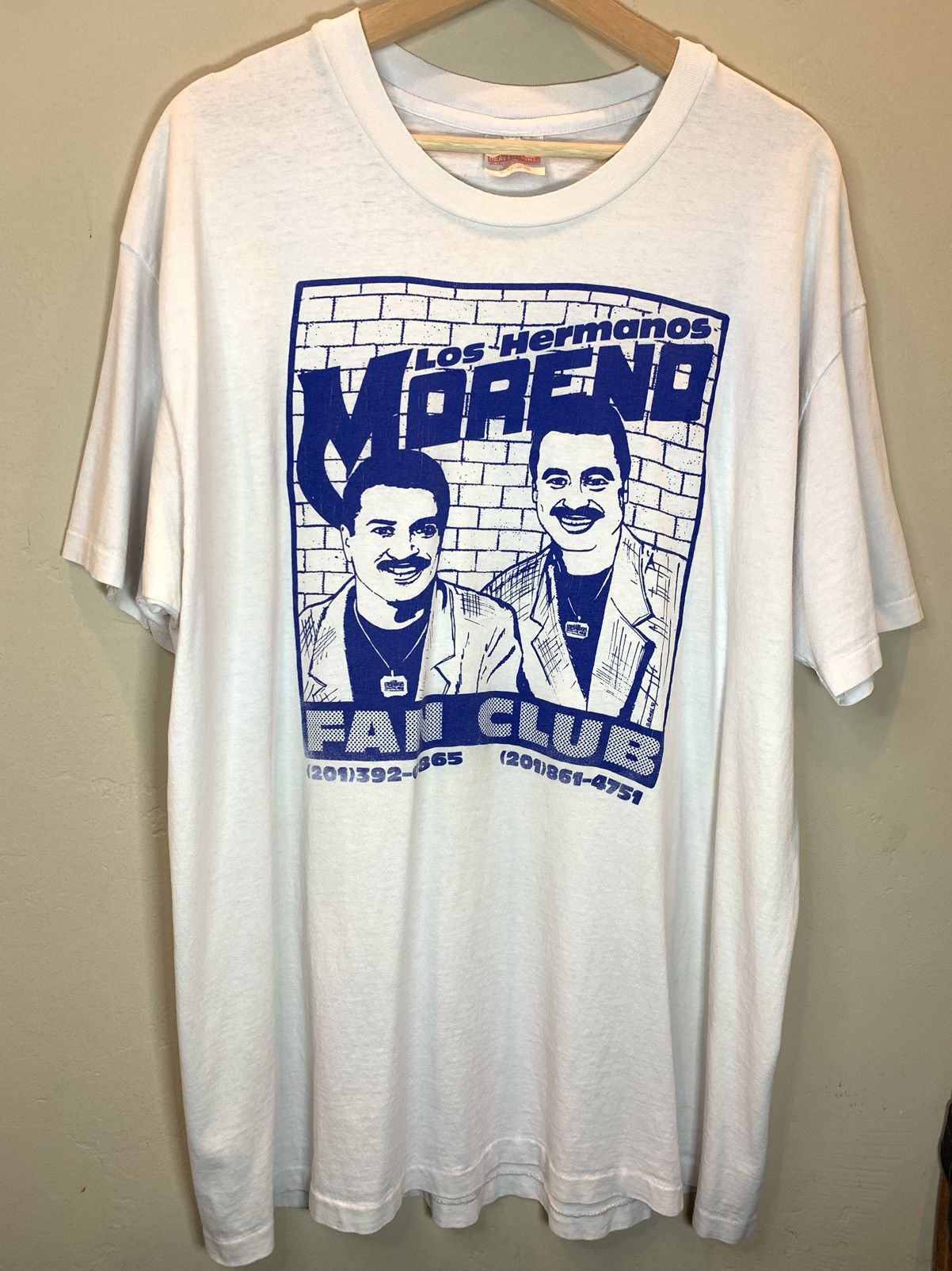 Band Tees × Vintage *RARE* Vintage Los Hermanos Moreno Latin Single Stitch Shirt Size US XL / EU 56 / 4 - 1 Thumbnail