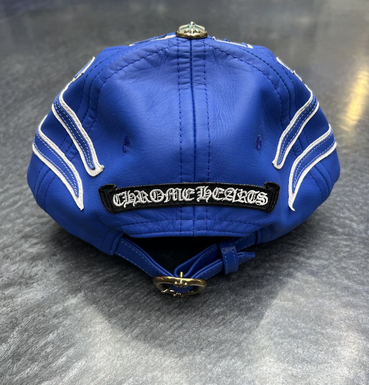 Chrome Hearts Chrome Hearts Leather Flame Hat Size ONE SIZE - 3 Thumbnail