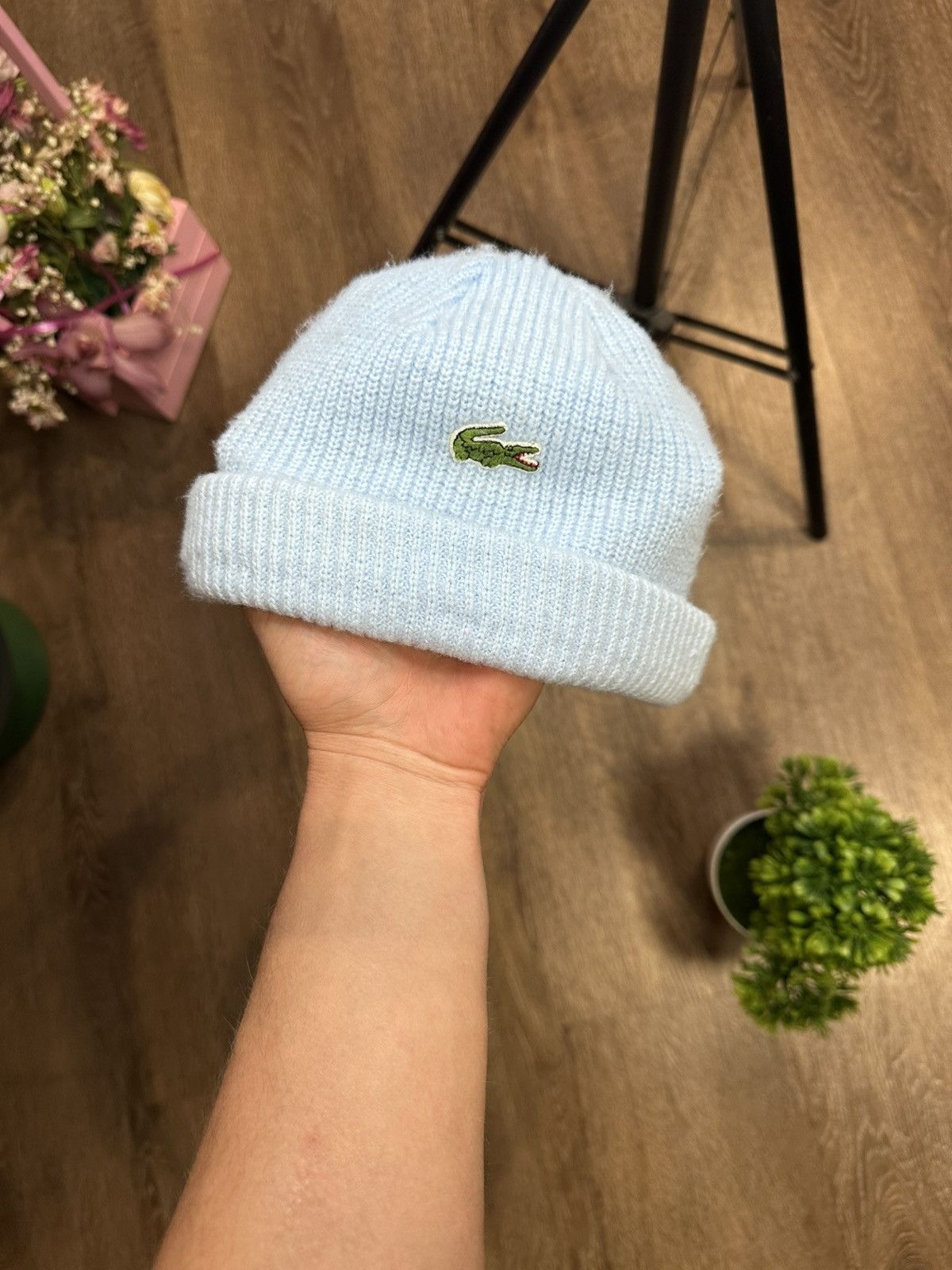 Lacoste Lacoste Vintage Beanie Hat Unisex Size ONE SIZE - 2 Thumbnail