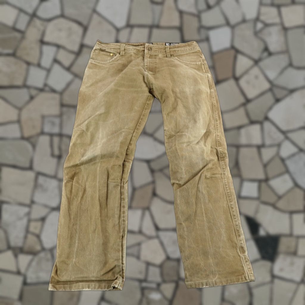 Vintage VINTAGE Kuhl Rydr Pants Mens Size 36x30 Carpenter Utility Workwear Brown Canvas Stretch Size US 31 - 1 Thumbnail